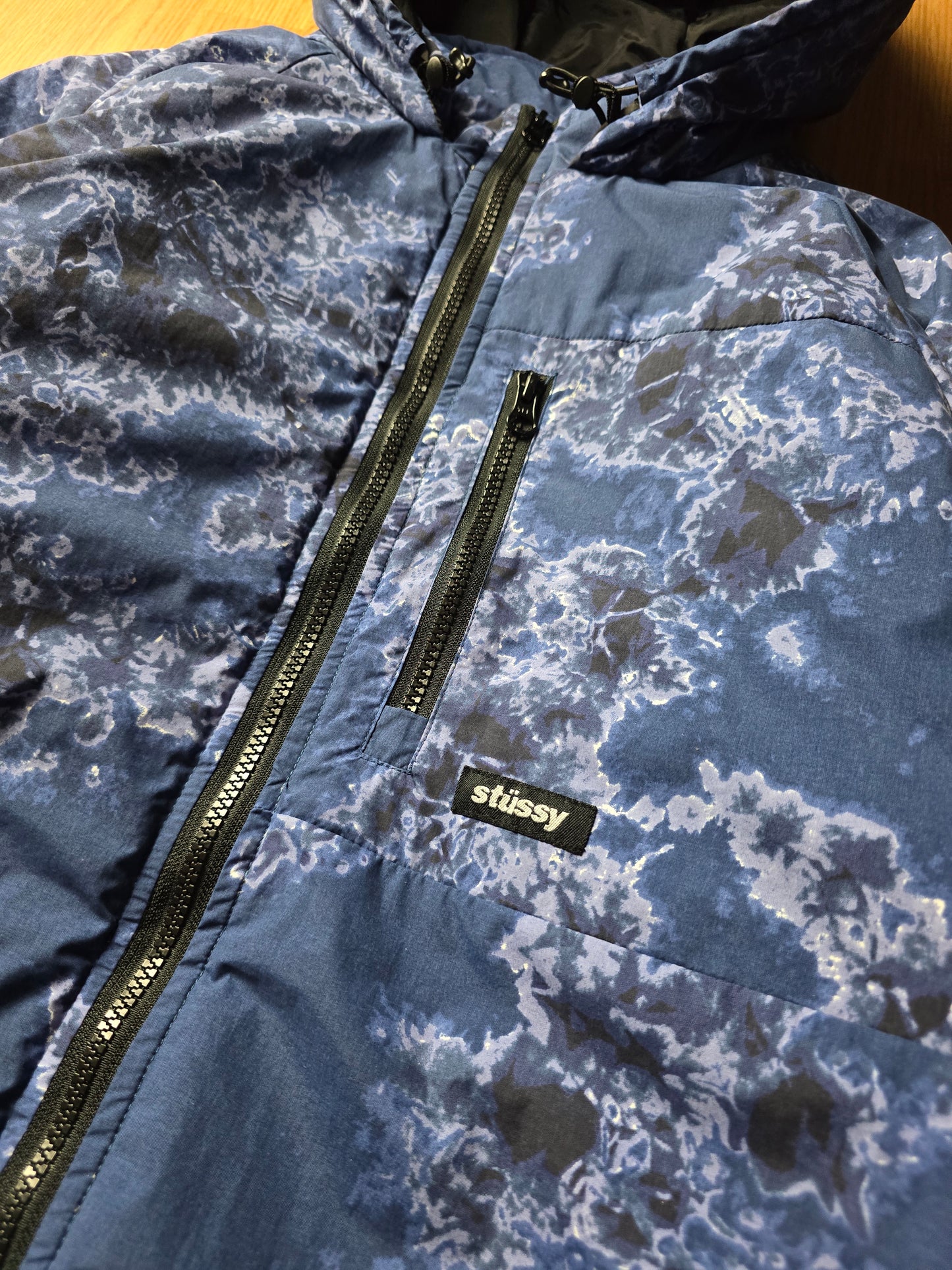 RARE Stussy Primaloft Insulated Indigo Puffer Jacket (L)