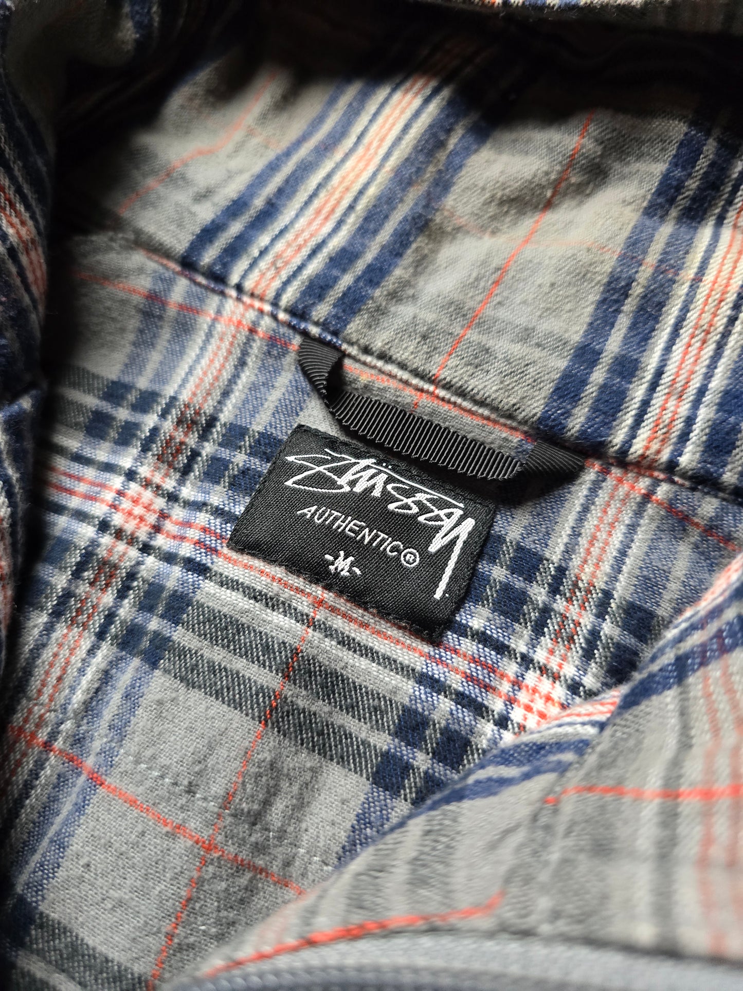00s Stussy Plaid Zip Up Jacket (M/L)