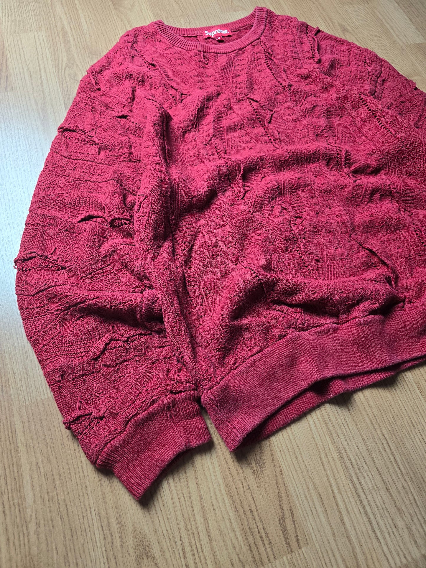 Supreme Textured Pattern Knit Sweater (M)