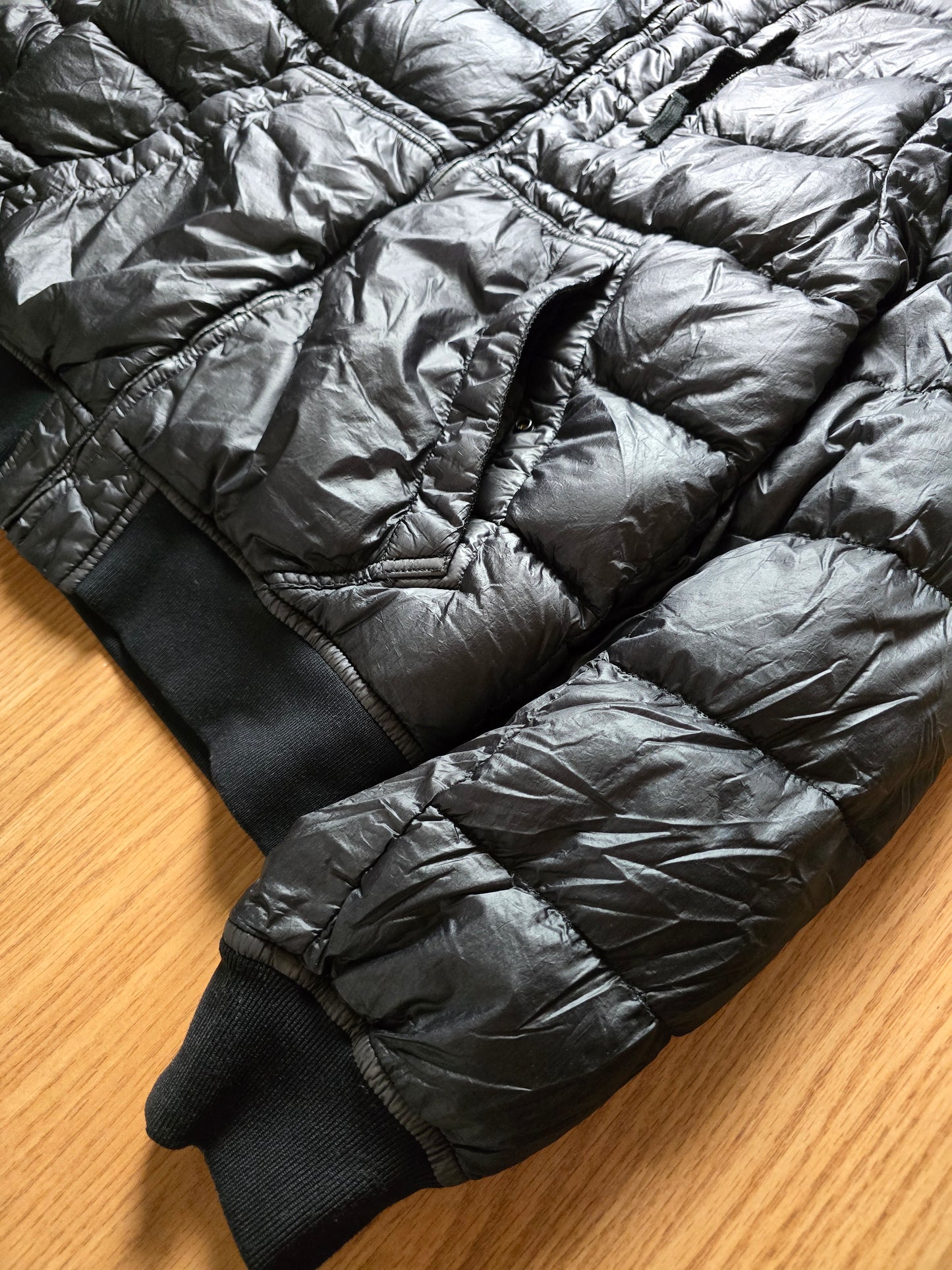 Stone Island Brown Garment Dyed Down Puffer Jacket (M)