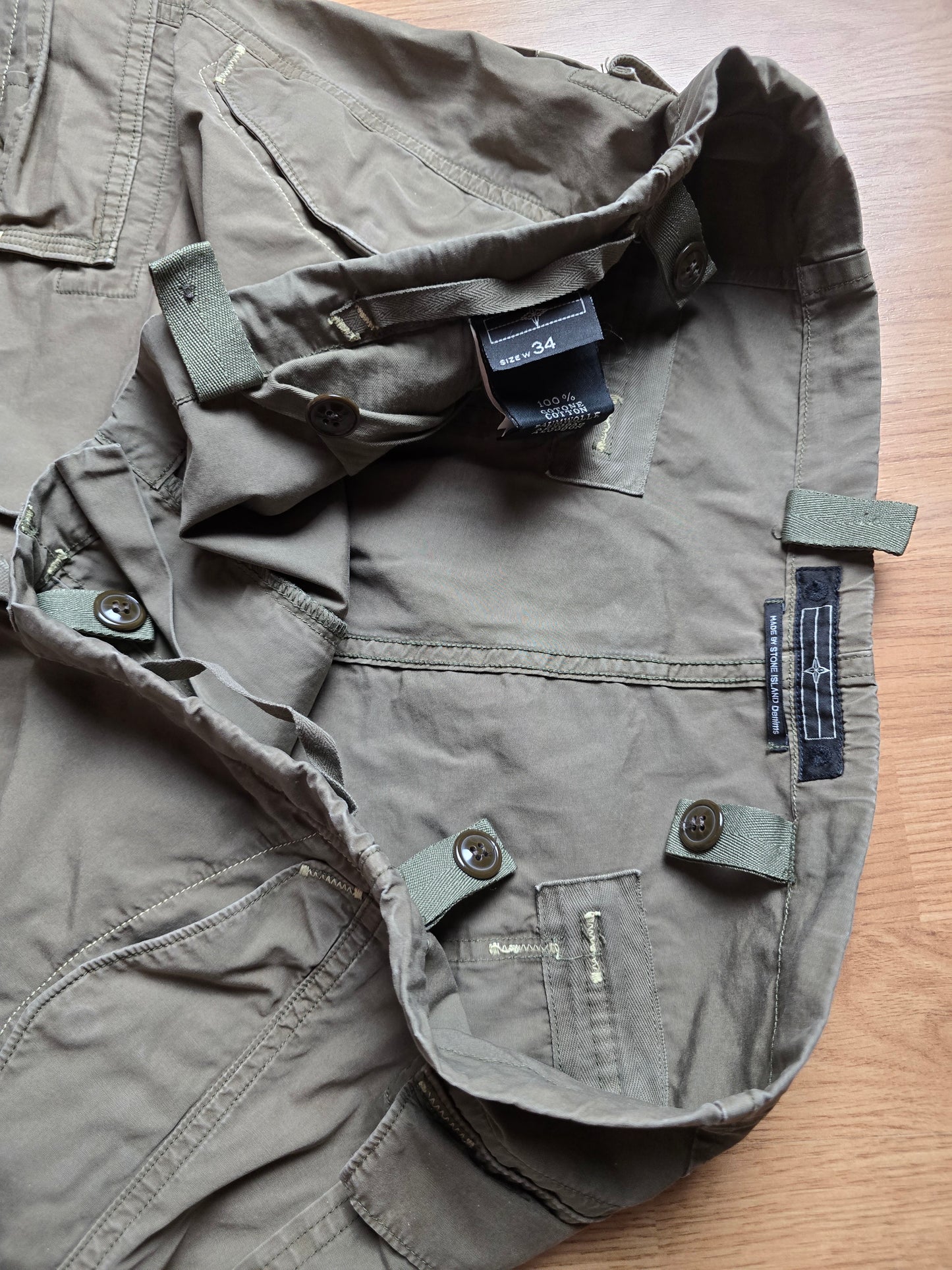 Stone Island Denims Baggy Technical Cargo Pants (36x34)