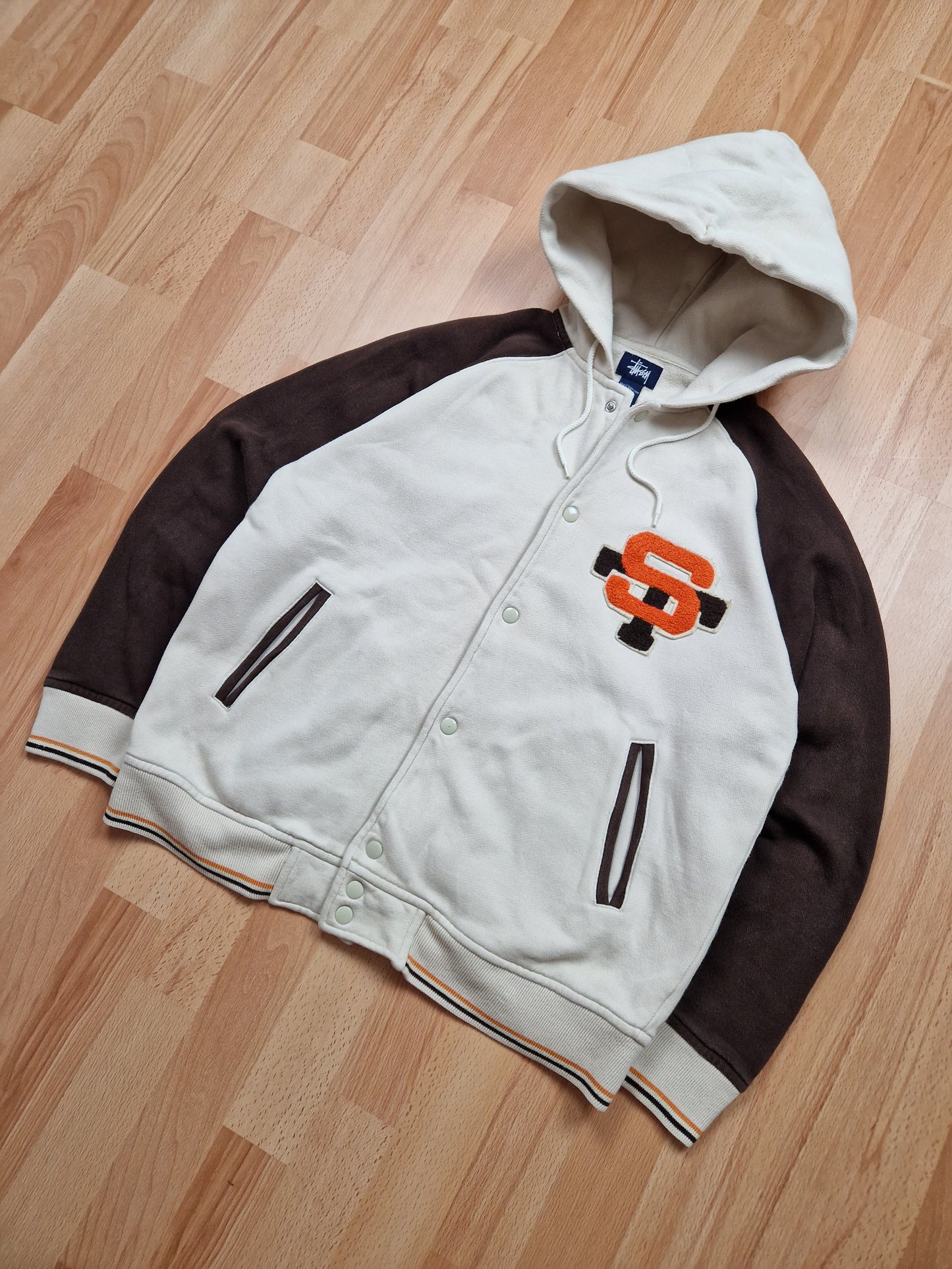 Vintage Stussy Varsity Hoodie (M)