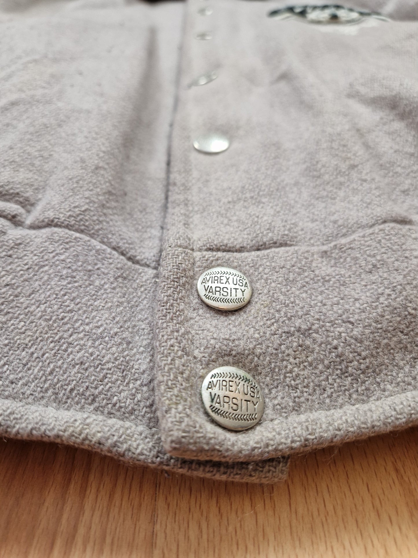 Vintage 90s Avirex Heavyweight Wool Varsity Jacket (XL)