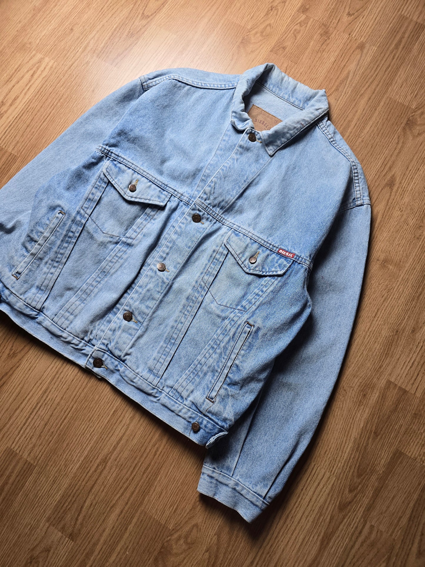 Vintage 80s Diesel Denim Trucker Jacket (L)