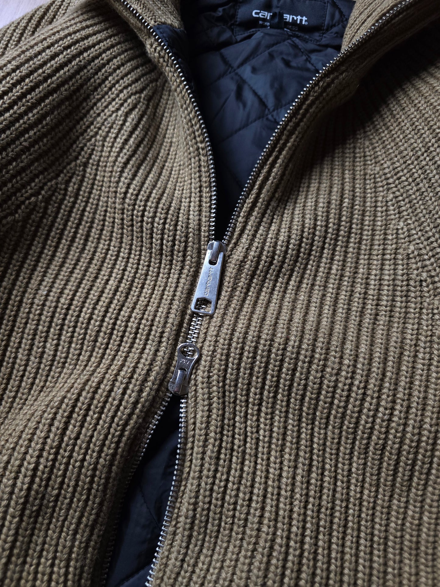 Carhartt Banley Ribbed Knit Sweater Jacket (S/M)