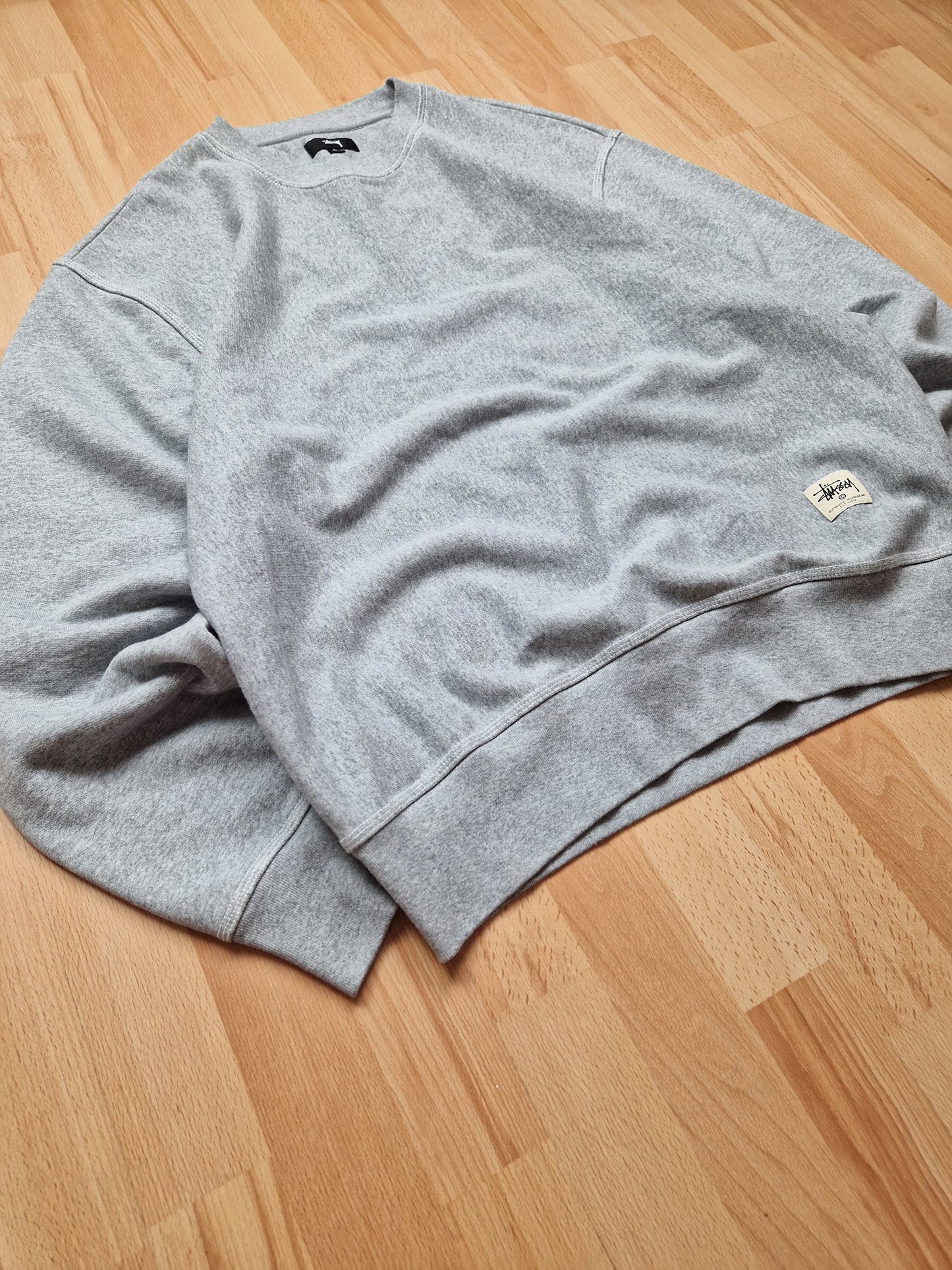 Stussy Contrast Stitch Label Crew Sweatshirt (L)