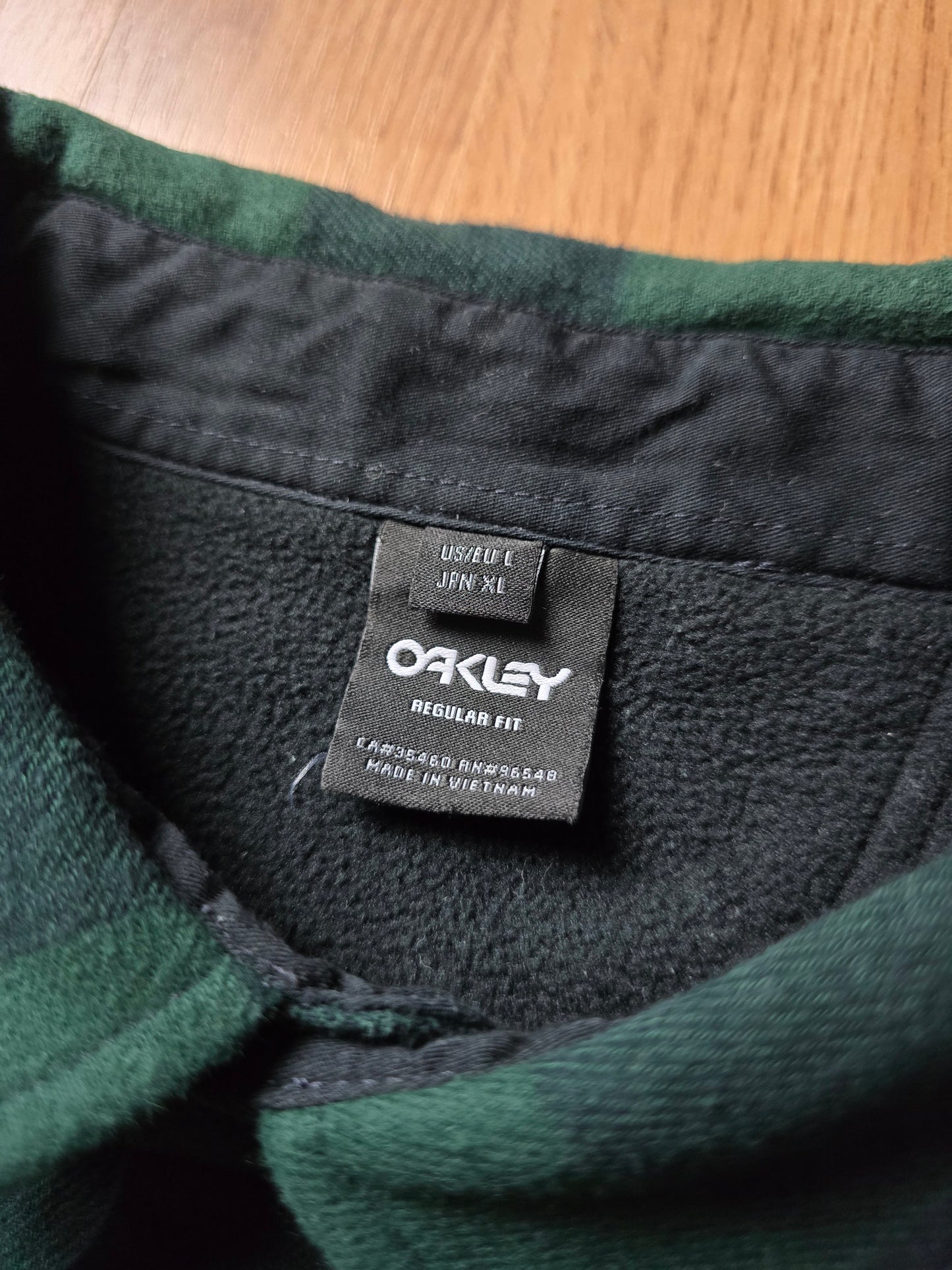 Oakley Fleece Lined Check Overshirt (L)
