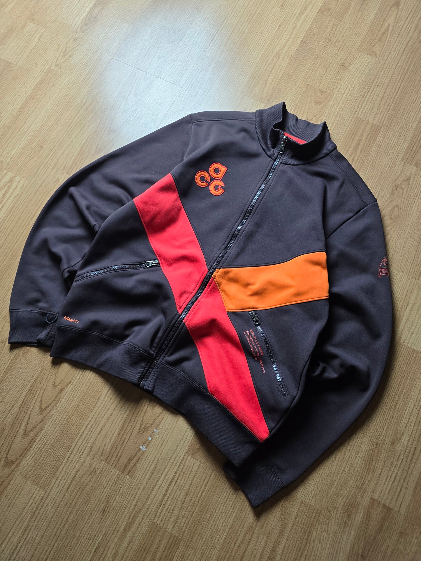 00s Nike ACG Big Letter Embroidered Track Jacket (M)