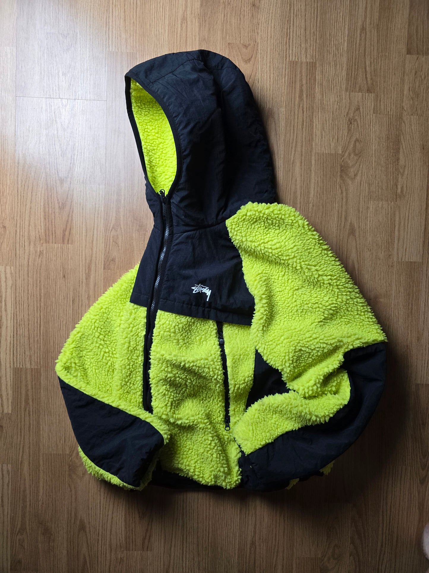 Stussy Sherpa Panelled Hooded Jacket (L)