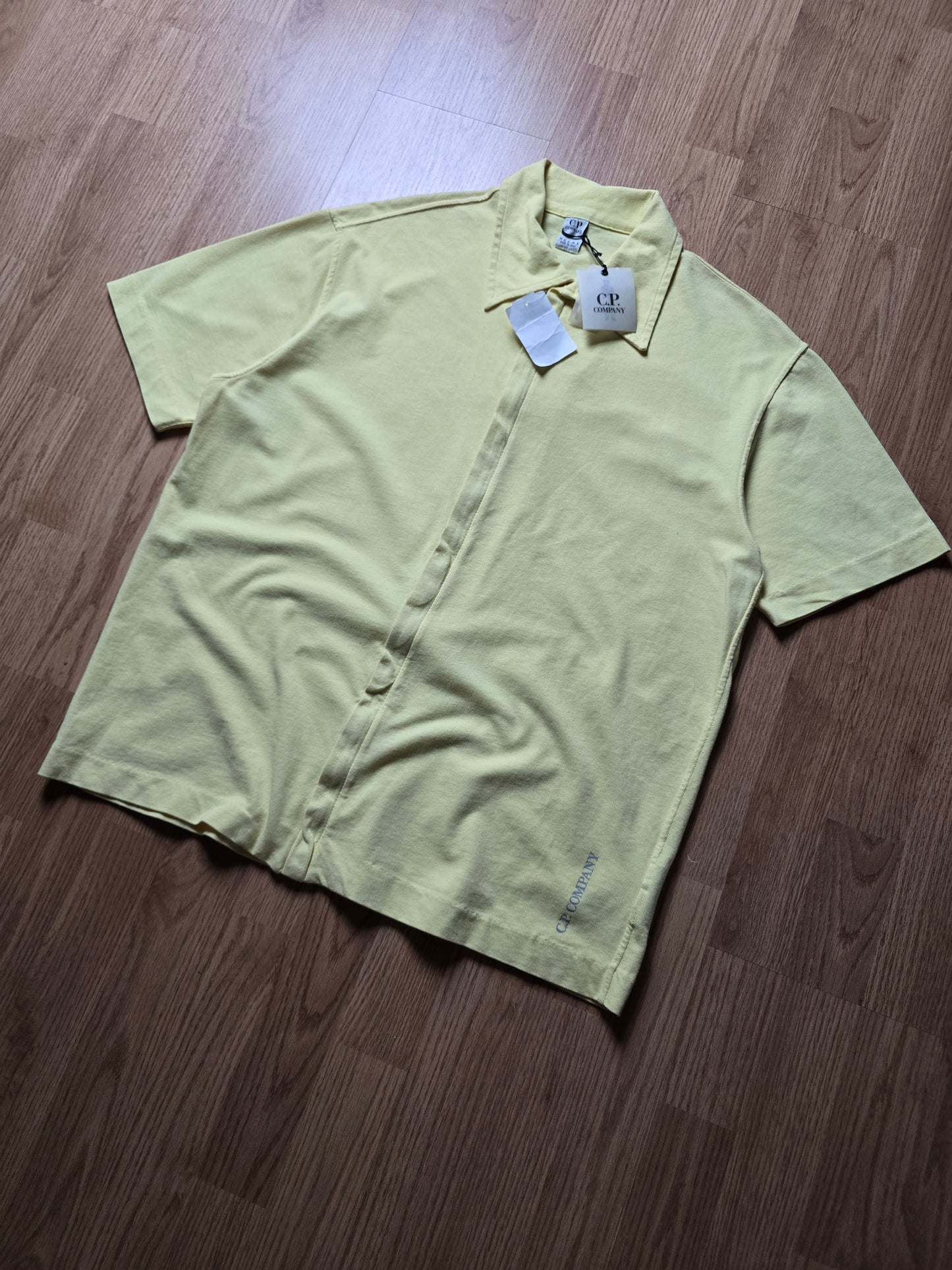 C.P. Company SS00 Cotton & Nylon Zip Polo Shirt (M)