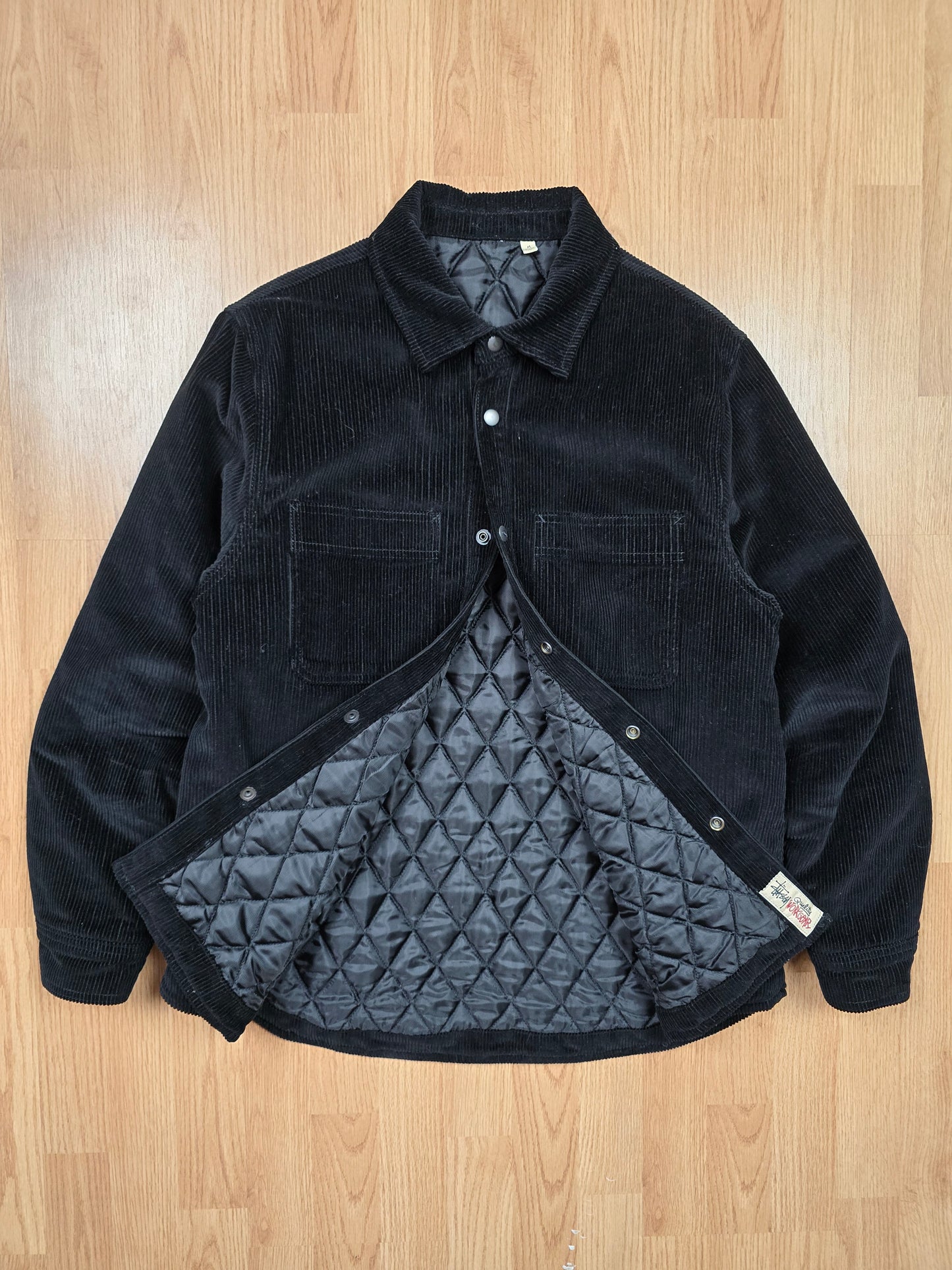Stussy Cord Quilted Overshirt (M/L)
