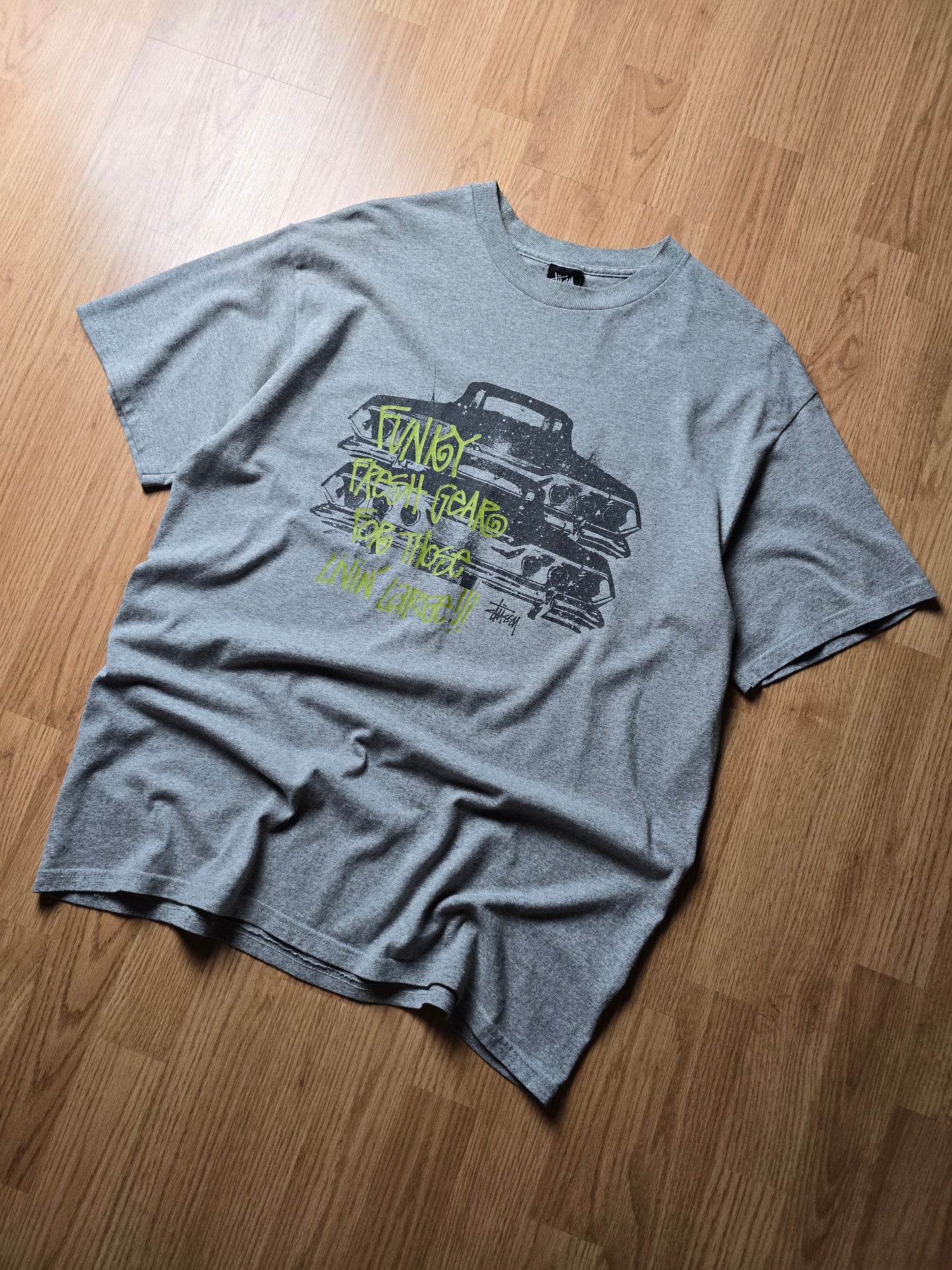 Stussy "Funk Fresh Gear" Car Graphic Tee (L)