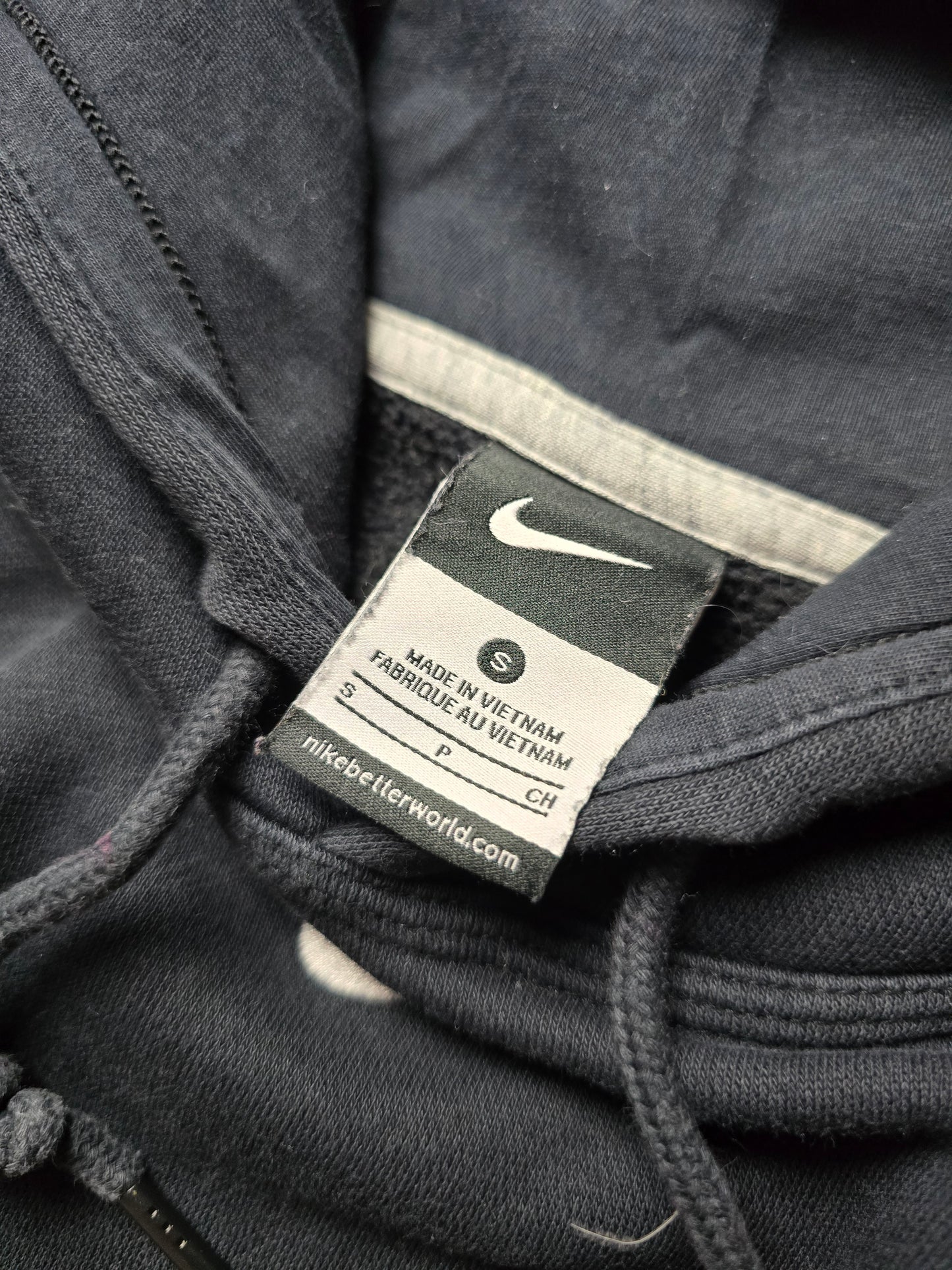 00s Nike Centre Swoosh Embroidered Hoodie (S/M)