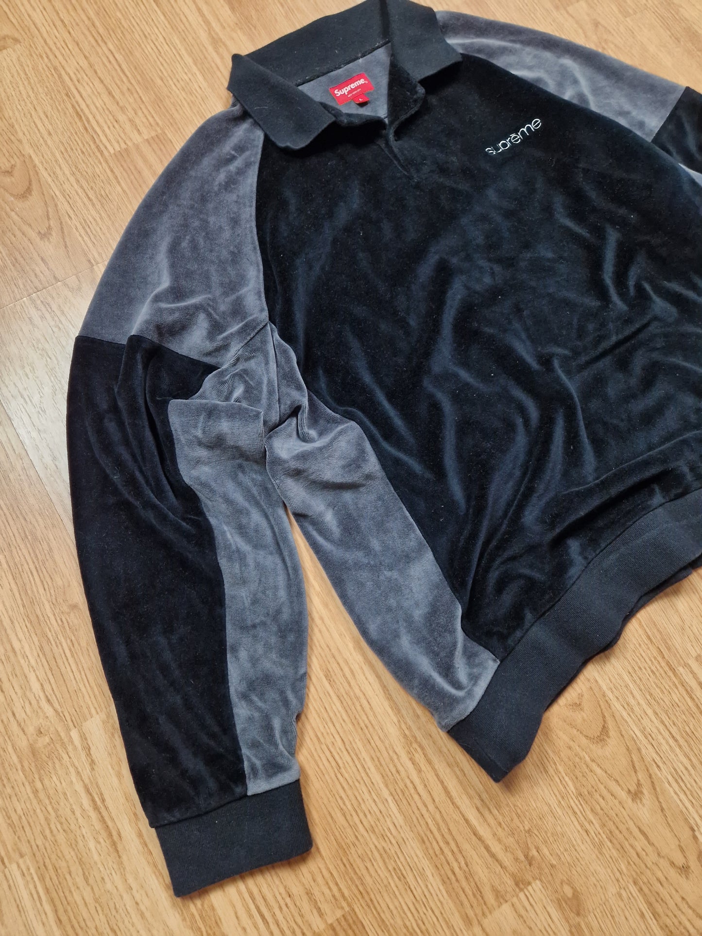Supreme 'Paneled Valour' LS Polo (L)
