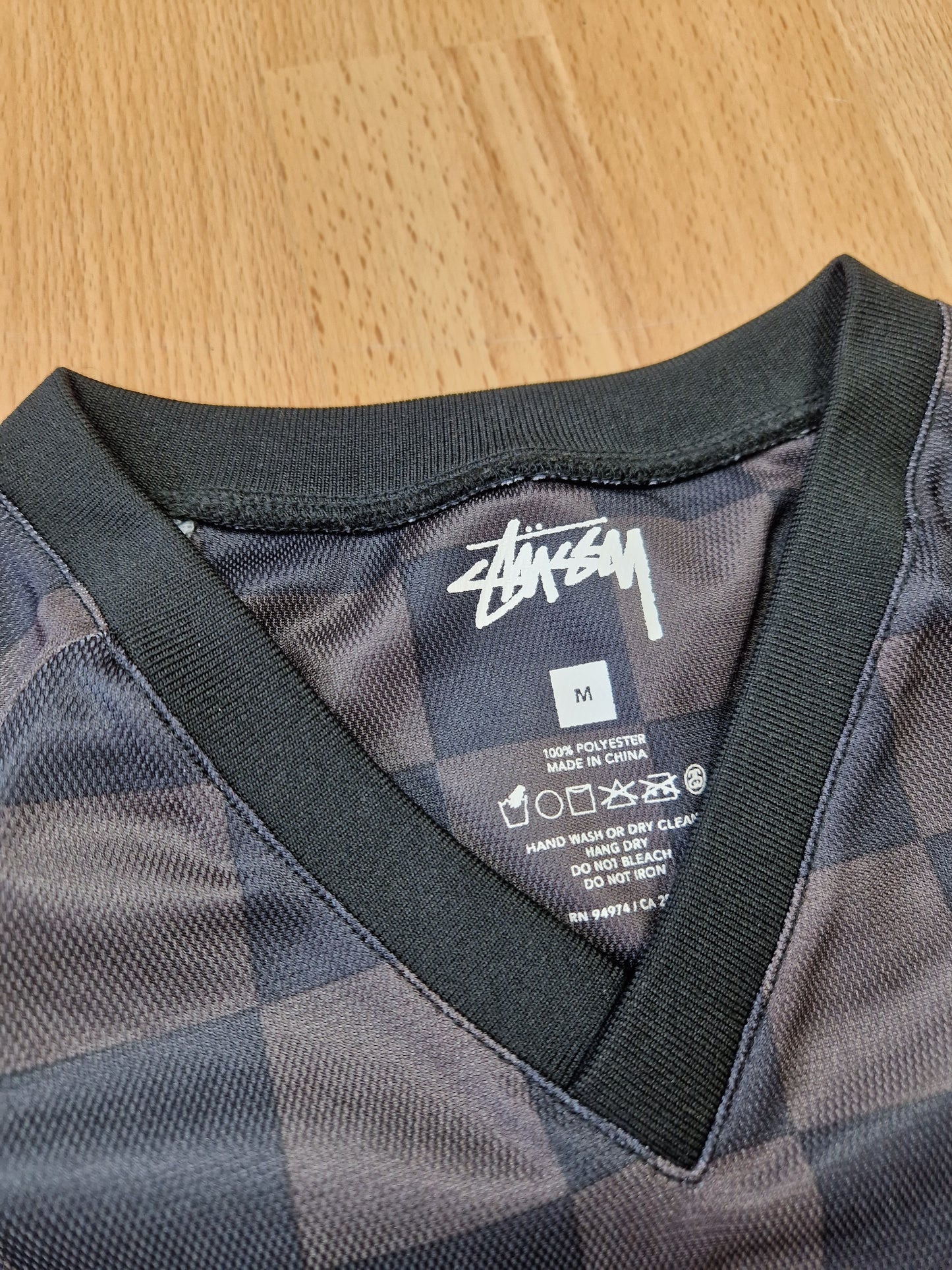 Stussy N°4 Checkered Soccer Jersey (M)