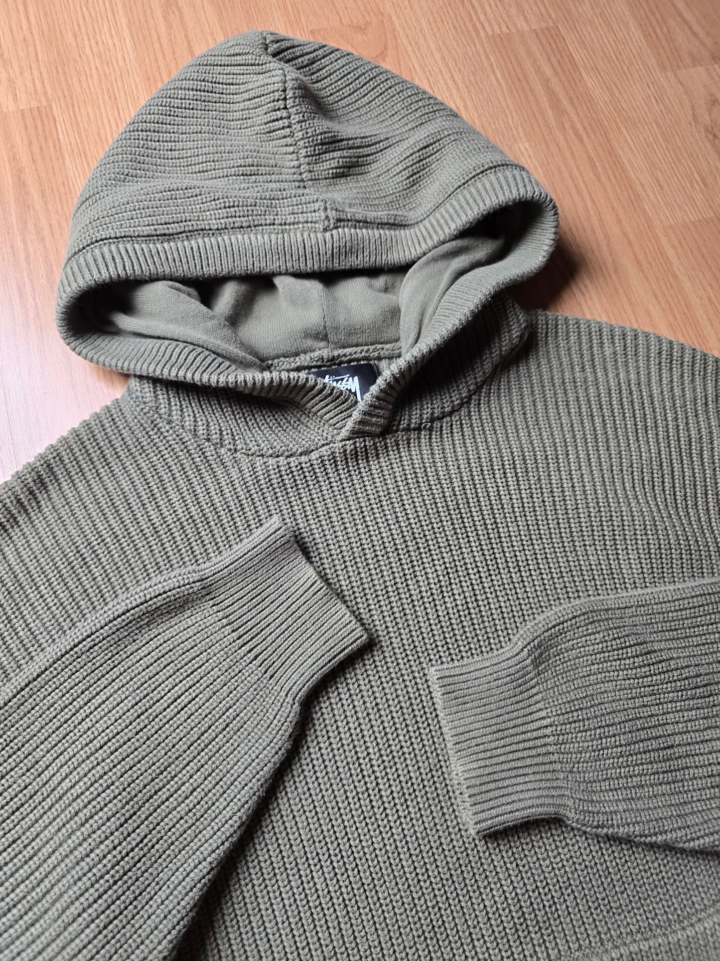 Stussy Heavyweight Cotton Knit Hoodie (M)