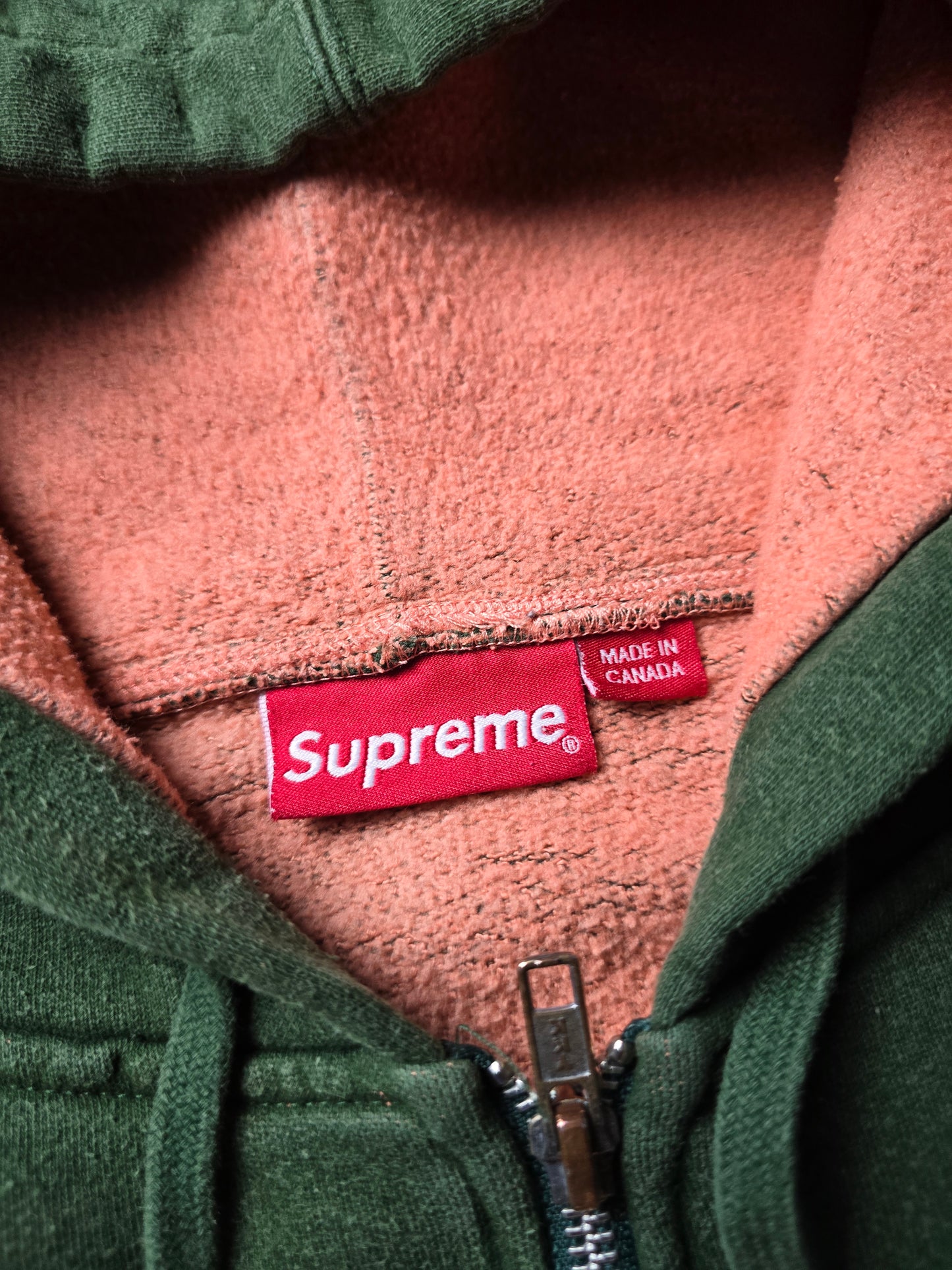 Supreme Contrast Zip Up Hoodie (XL)