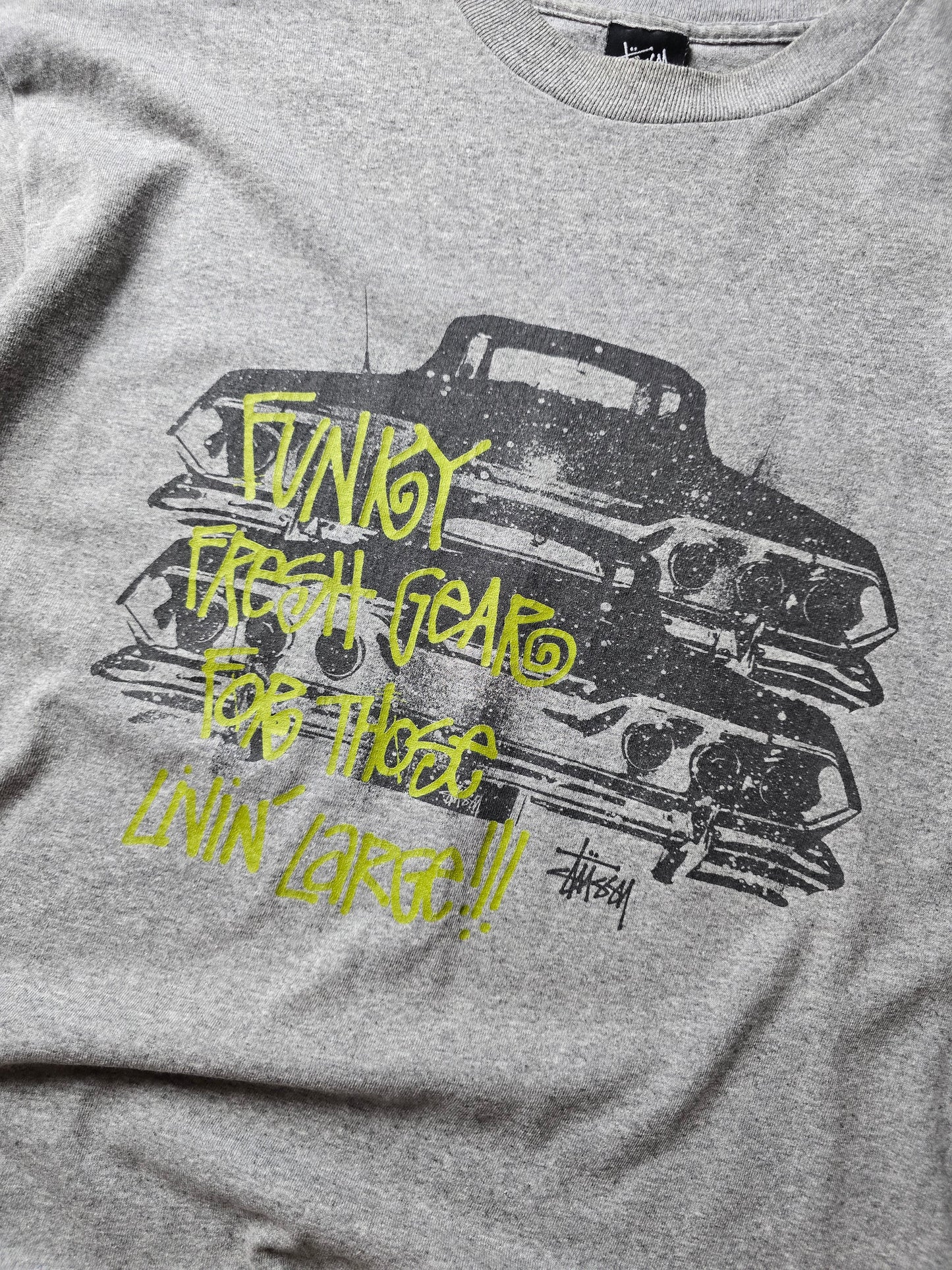 Stussy "Funk Fresh Gear" Car Graphic Tee (L)