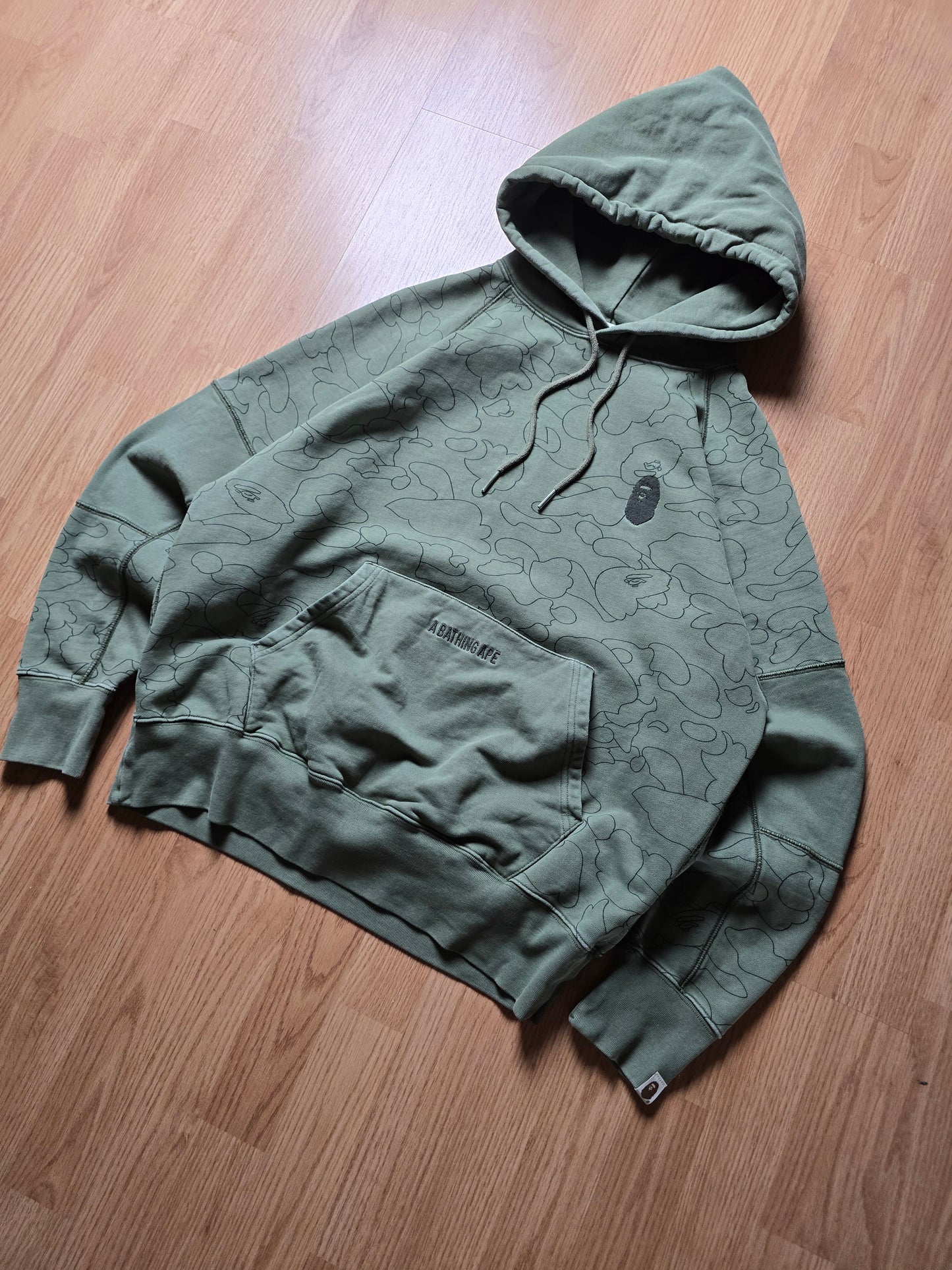BAPE Line 1st Camo Washed Relaxed Hoodie (M/L)
