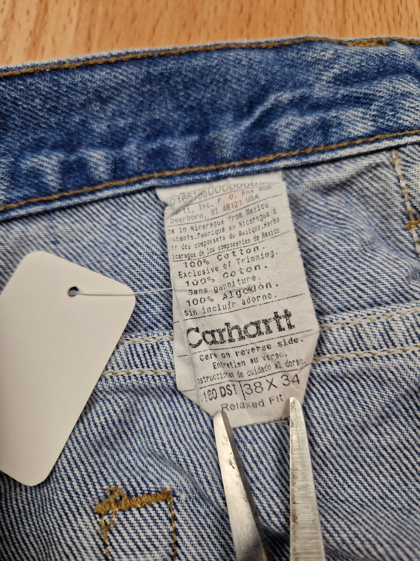 Vintage Carhartt Relaxed Fit Denim Jeans (38x30)