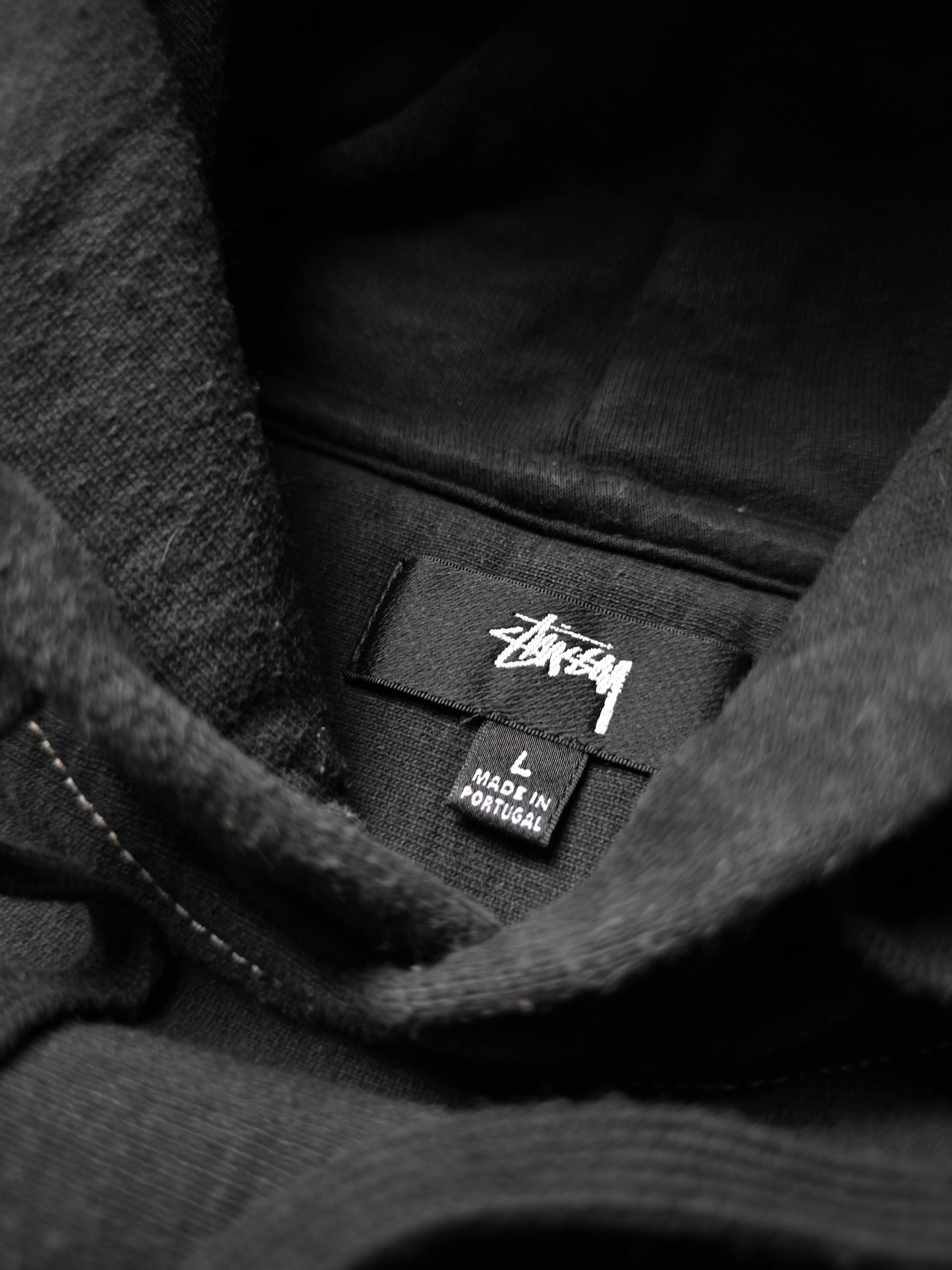 Stussy Contrast Stitch Label Hoodie (L)