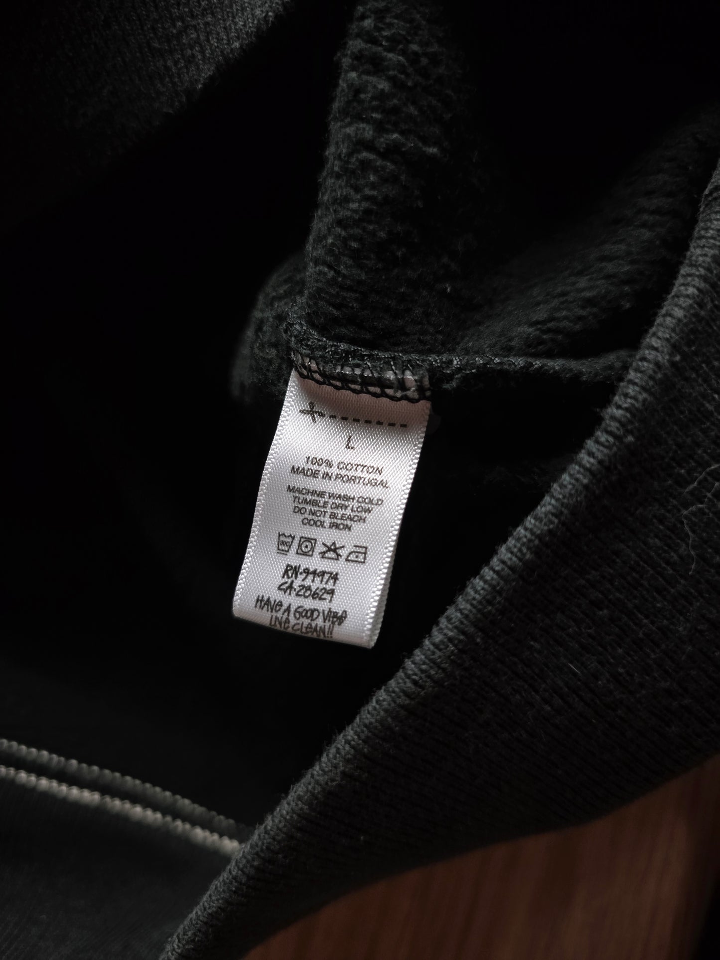 Stussy Contrast Stitch Label Hoodie (L)