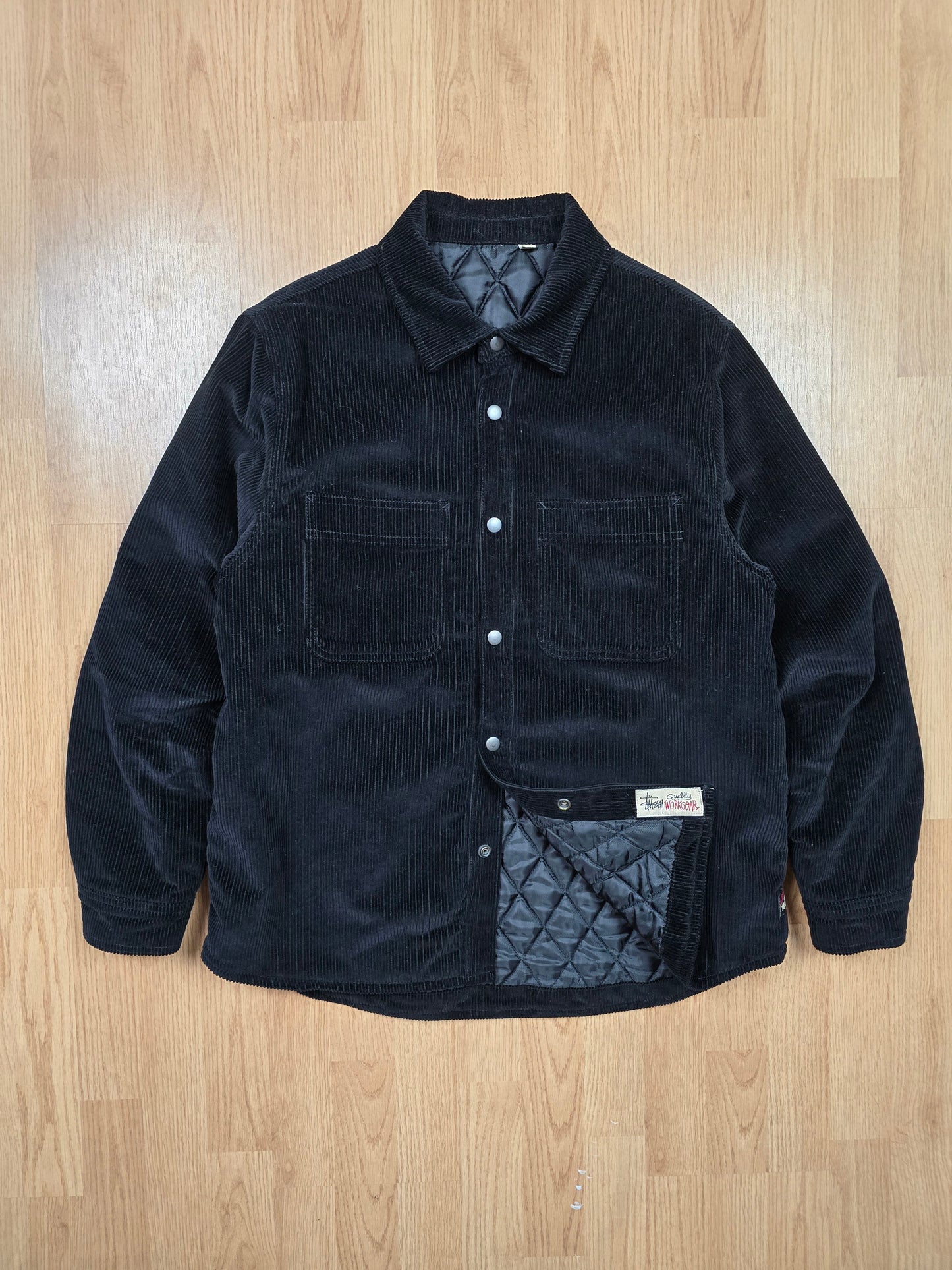 Stussy Cord Quilted Overshirt (M/L)