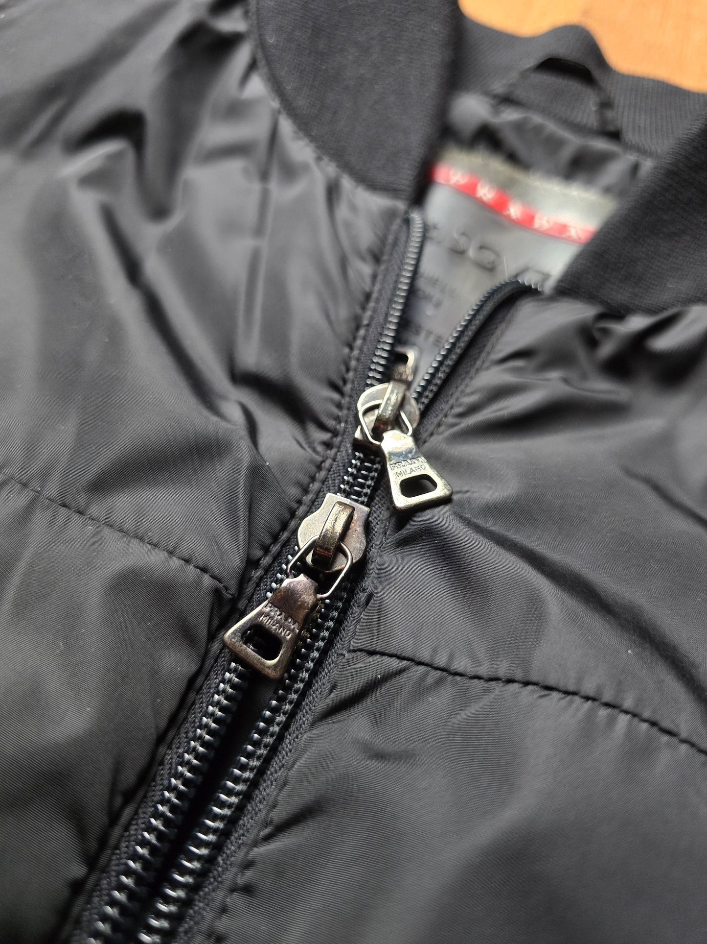 00s Prada Sport Padded Bomber Jacket (L)