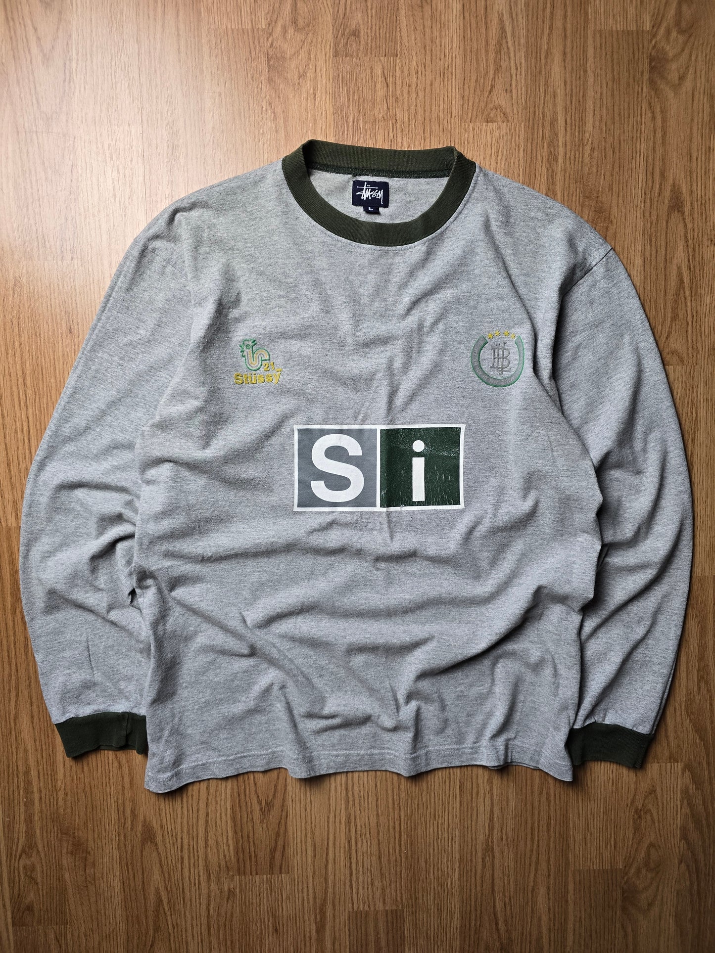 Vintage 90s Stussy France LS Soccer T-shirt (M/L)