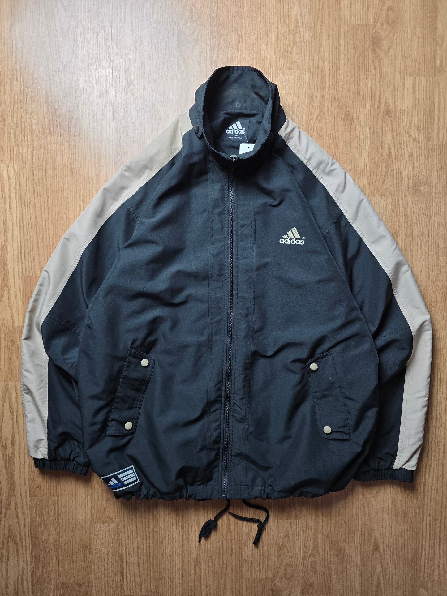 RARE 80s Adidas Embroidered Coachs Jacket (XXL)