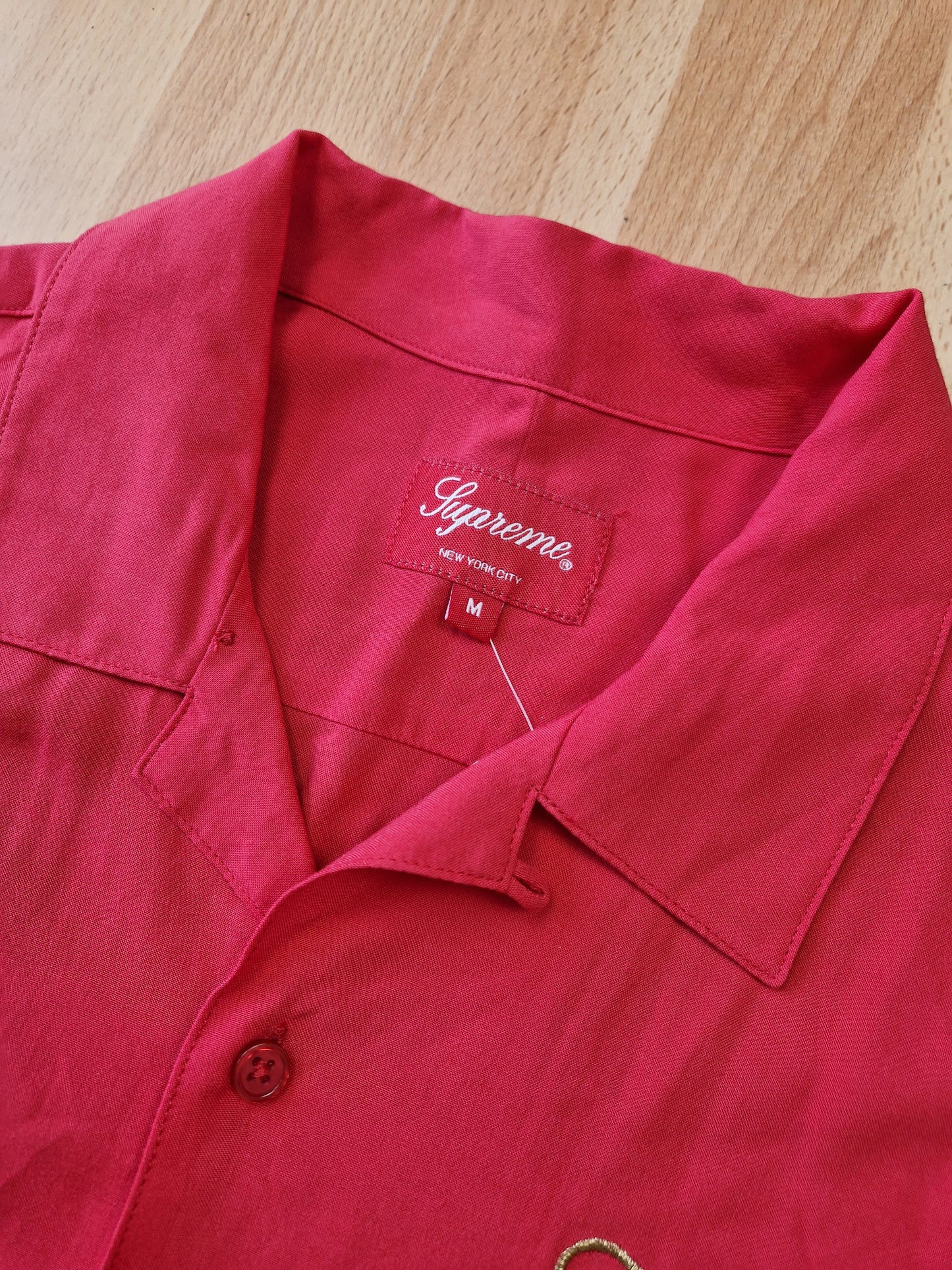 Supreme Dragon Rayon Button Up Shirt (M)