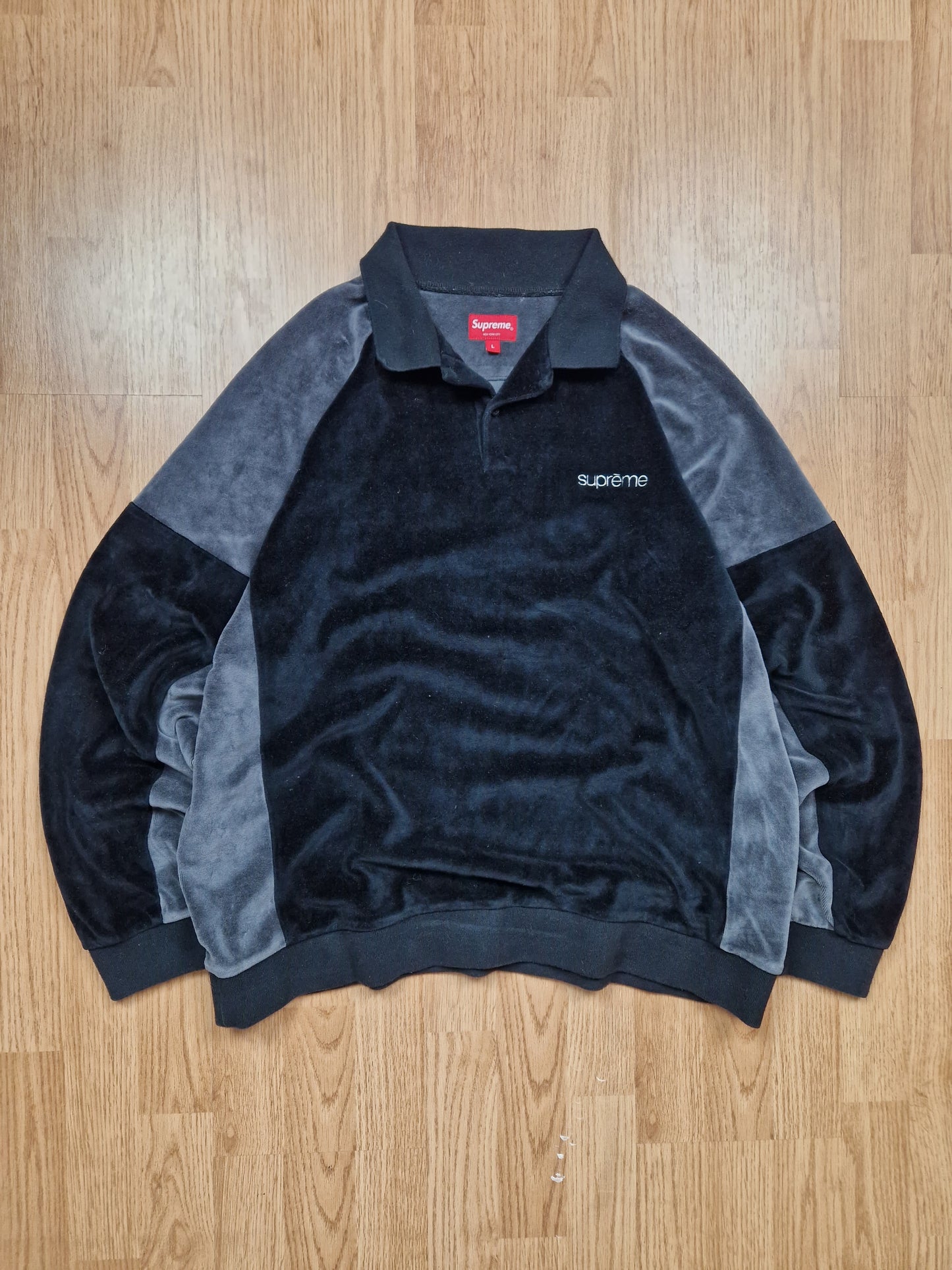 Supreme 'Paneled Valour' LS Polo (L)