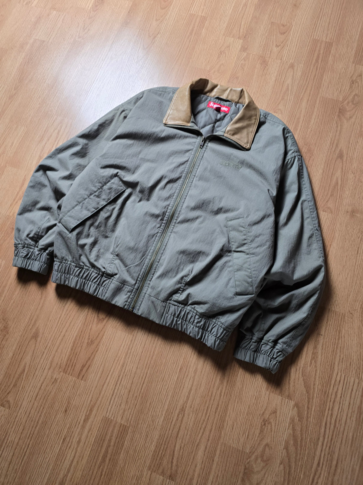 Supreme Leather Colar Utility Jacket (S/M)