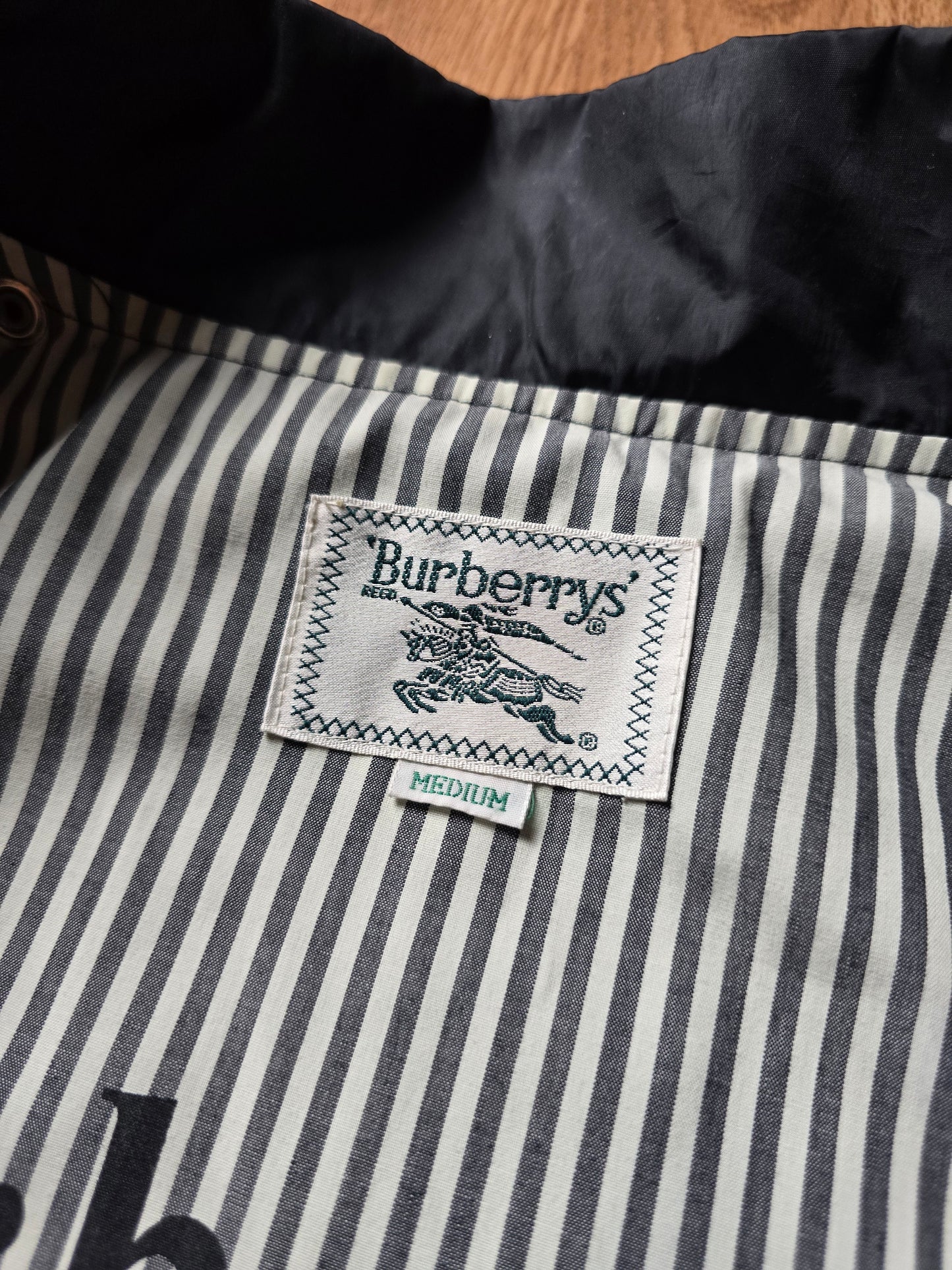 90s Burberry Nylon Harrington Jacket (L)