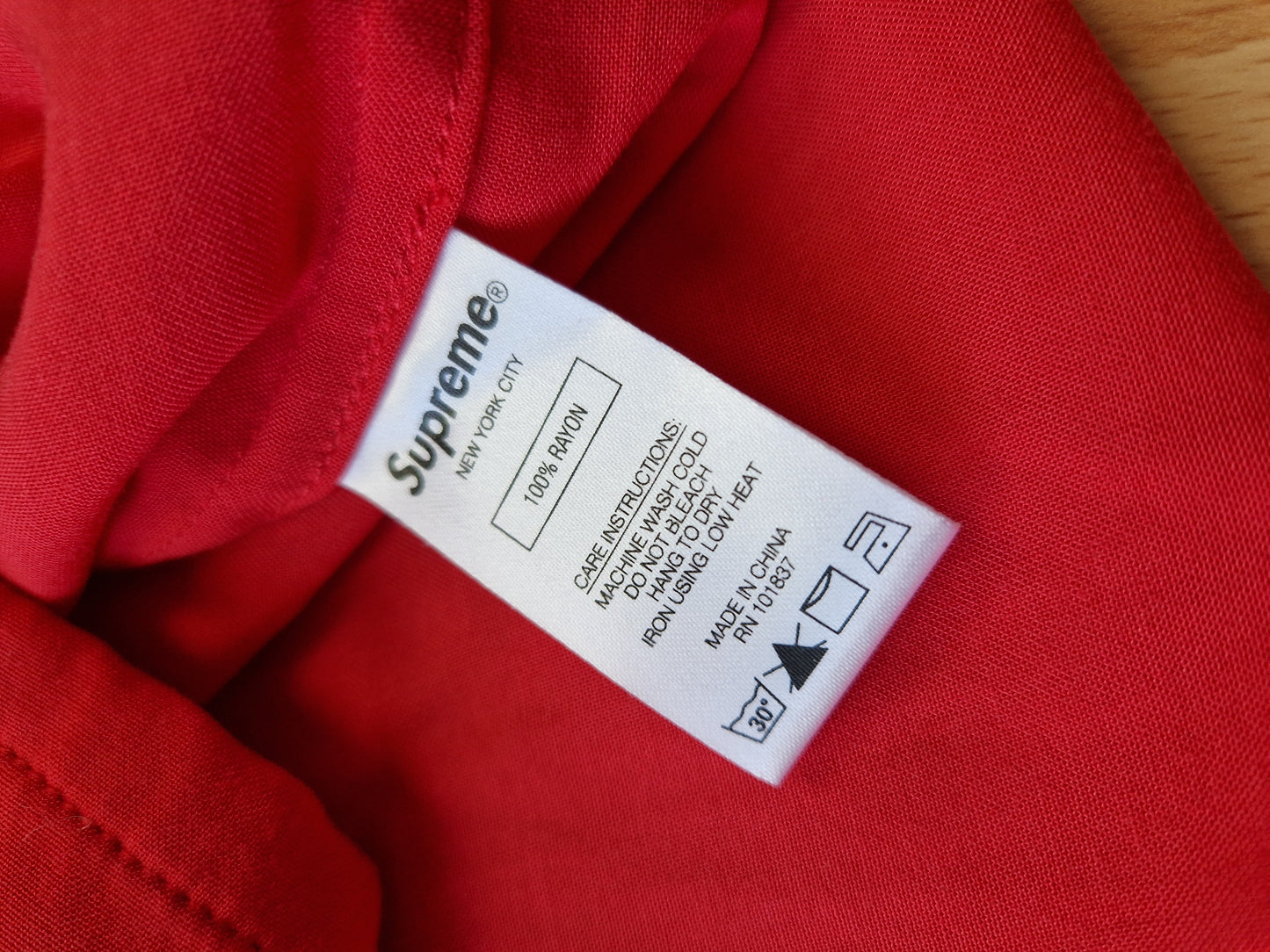 Supreme Dragon Rayon Button Up Shirt (M)