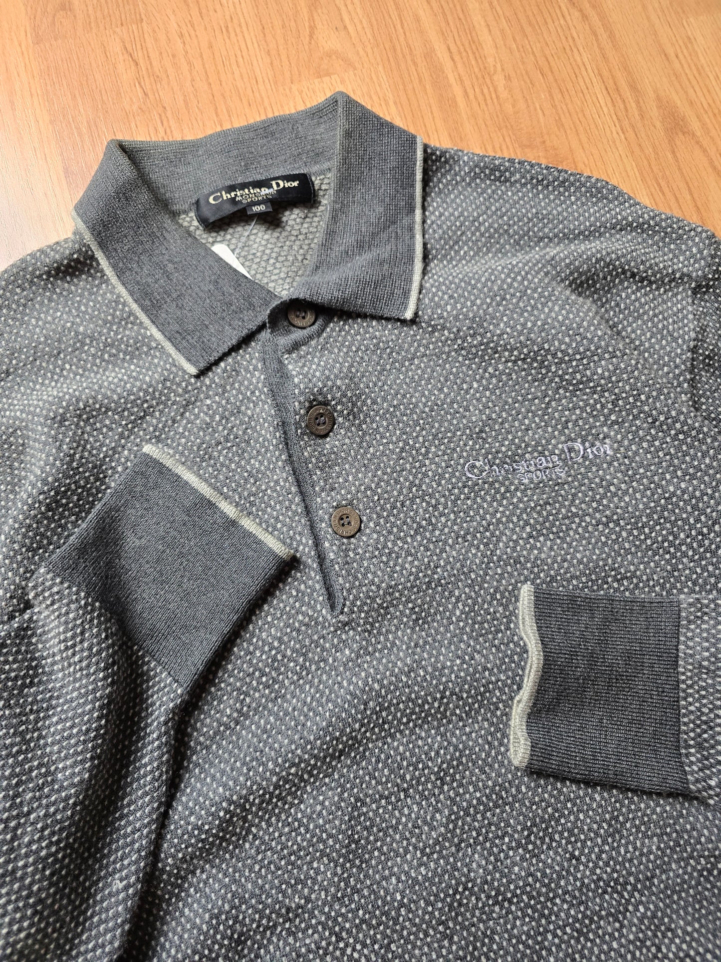 Vintage Christian Dior LS Knit Polo (S/M)