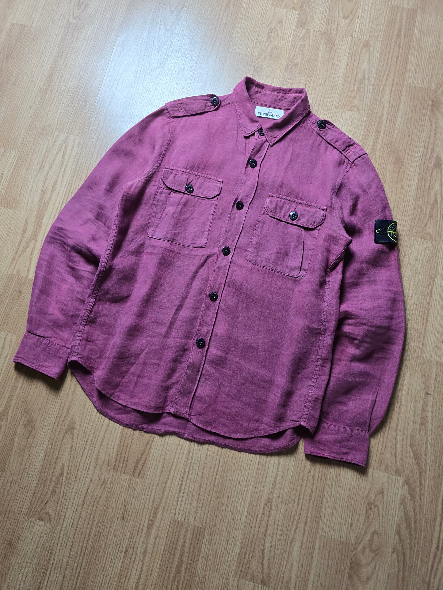 Vintage Stone Island Garment Dyed Linen LS Shirt (S/M)