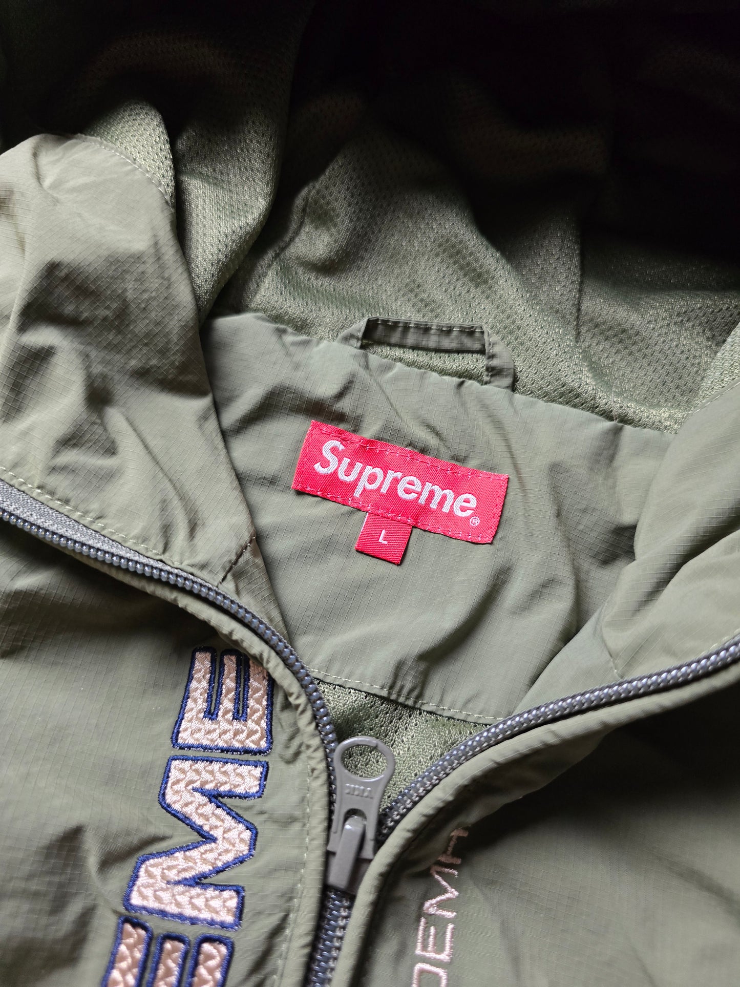 Supreme Panelled Half Zip Pullover Jacket (L)