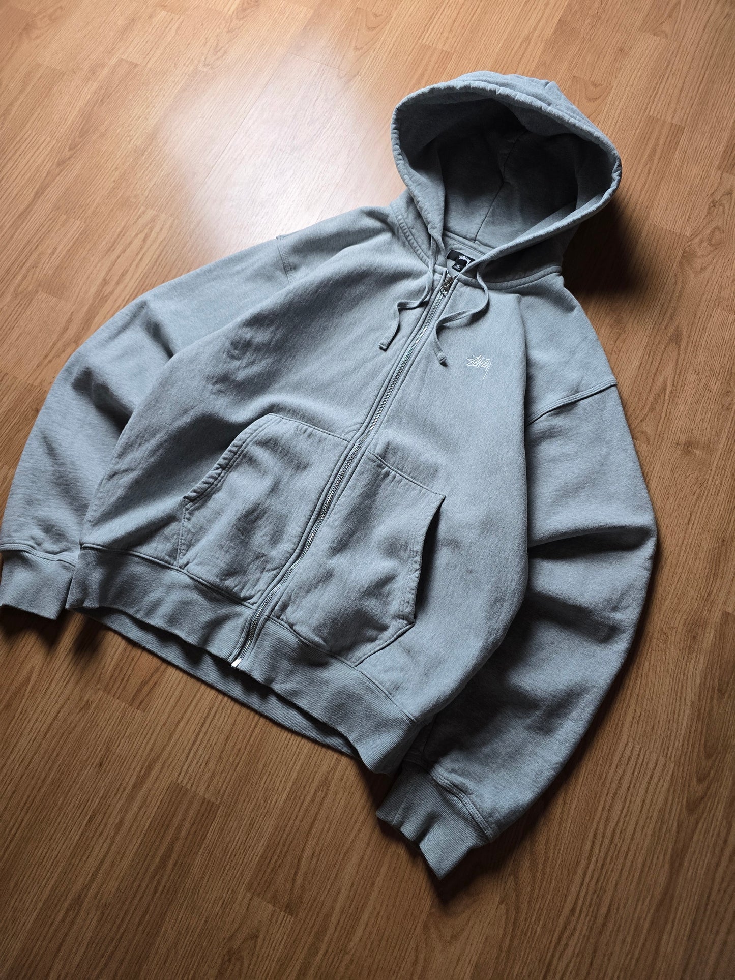 Stussy Stock Logo Zip Hoodie (XL)