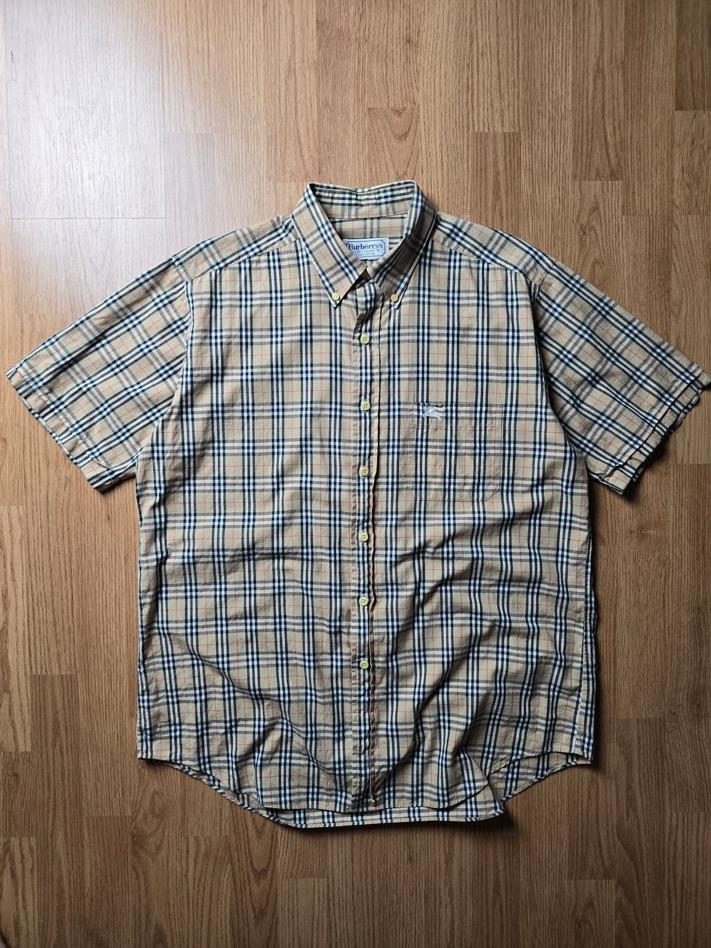 Vintage Burberry SS Nova Check Flannel Shirt (L)