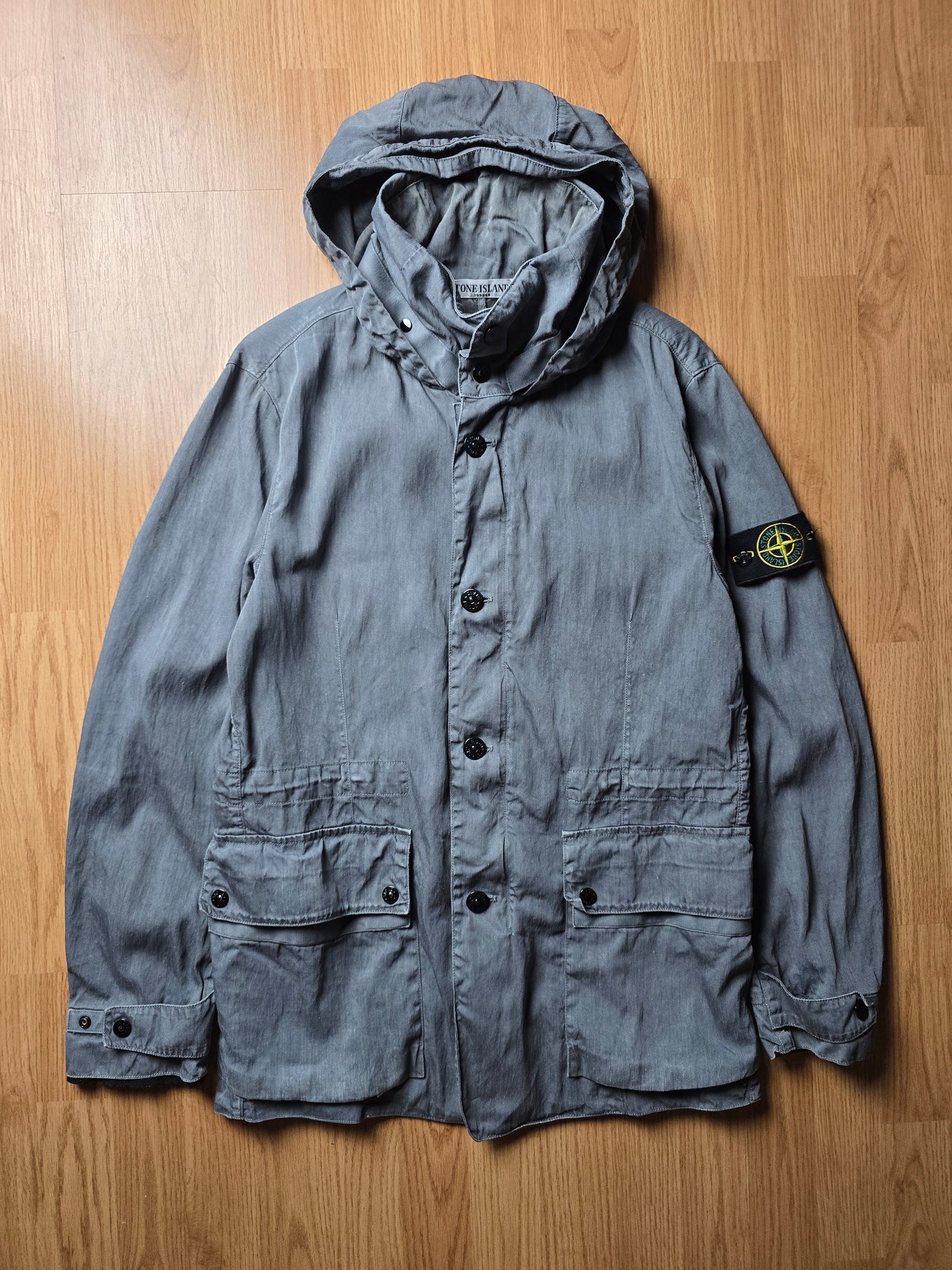 Stone Island SS11 Garment Dyed Lino Mix Park Jacket (M)