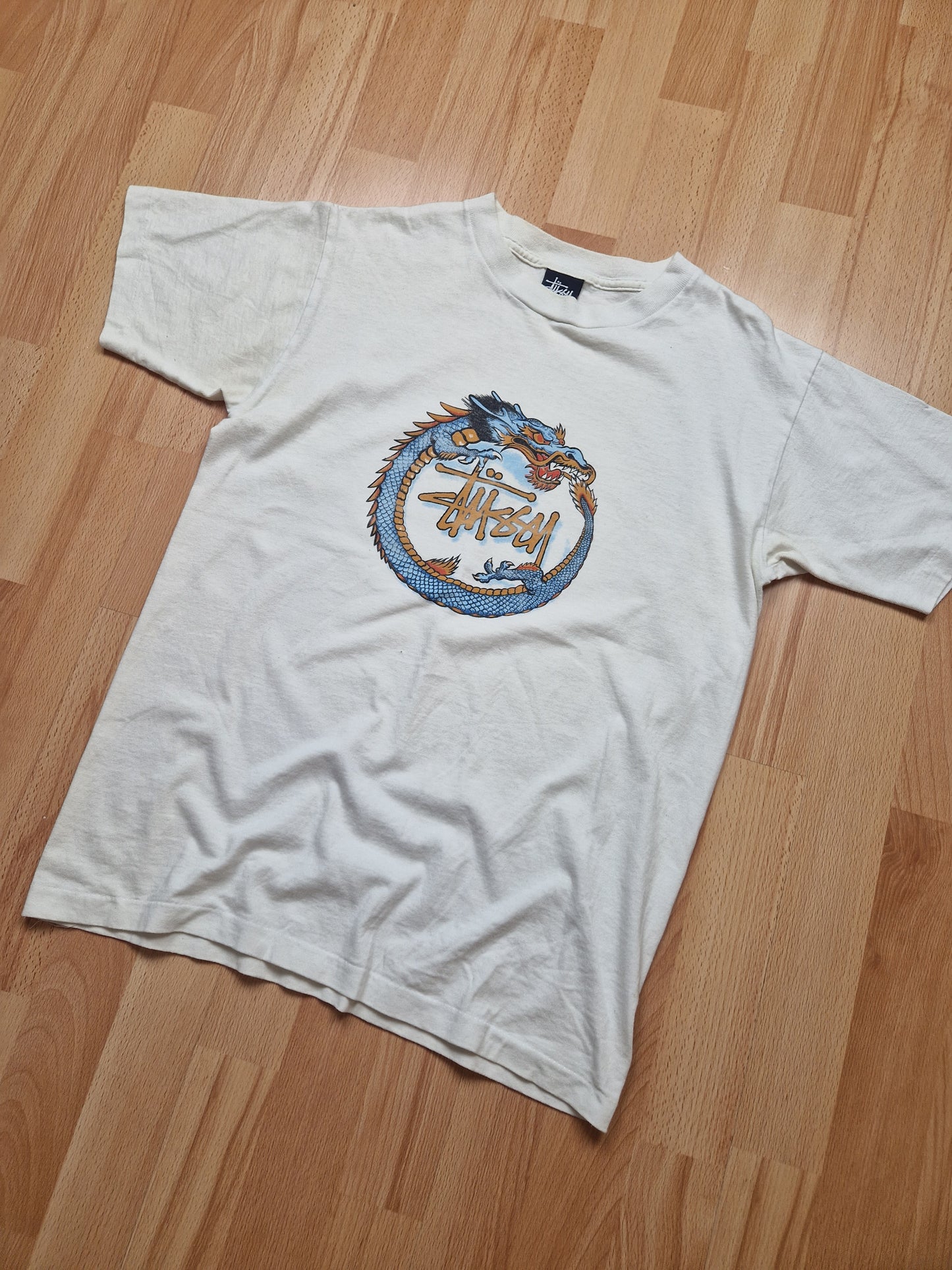 RARE Vintage Stussy Dragon Print Tee, M