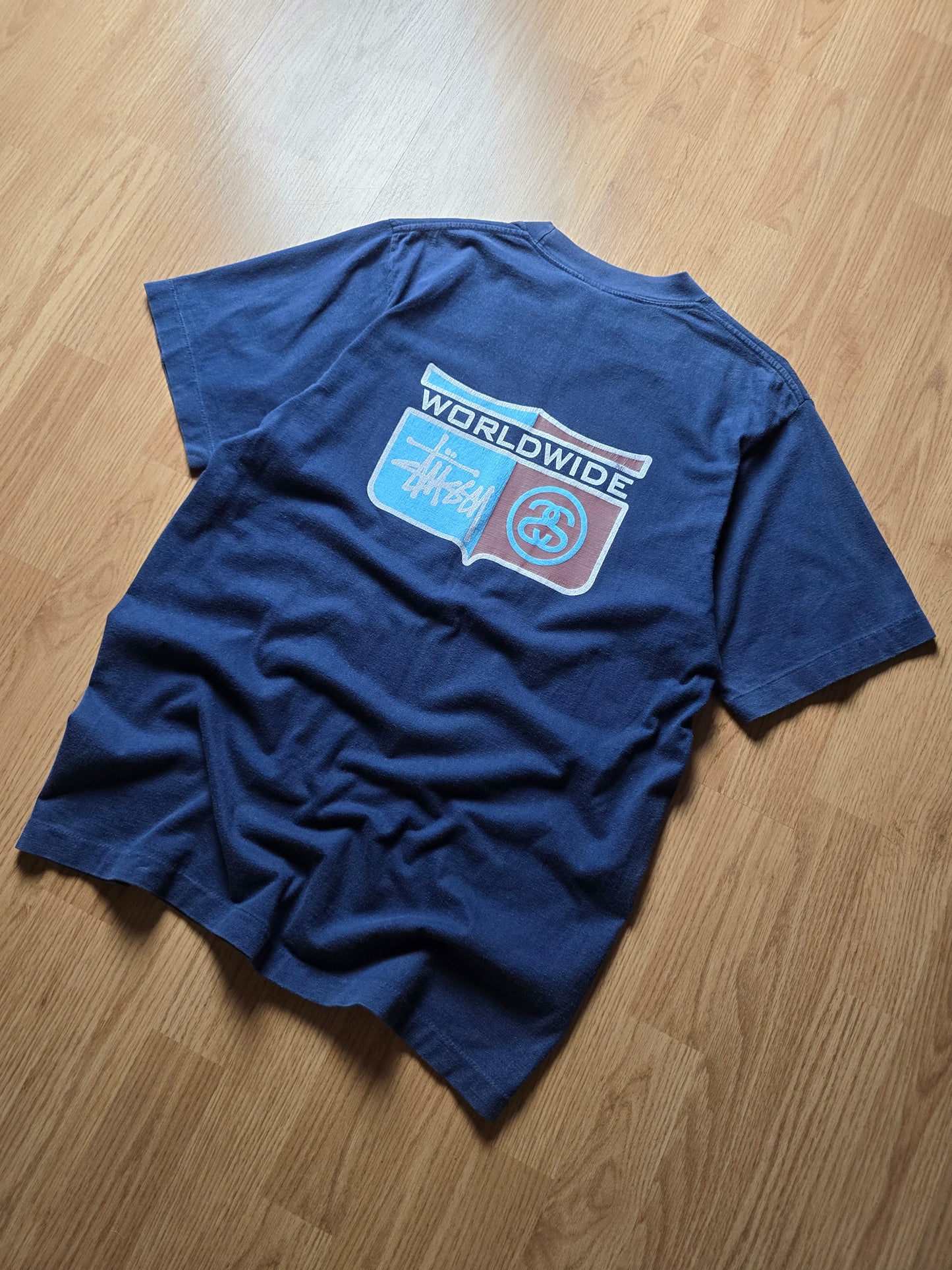 Vintage 90s Stussy Worldwide Single Stitch T-shirt (M)