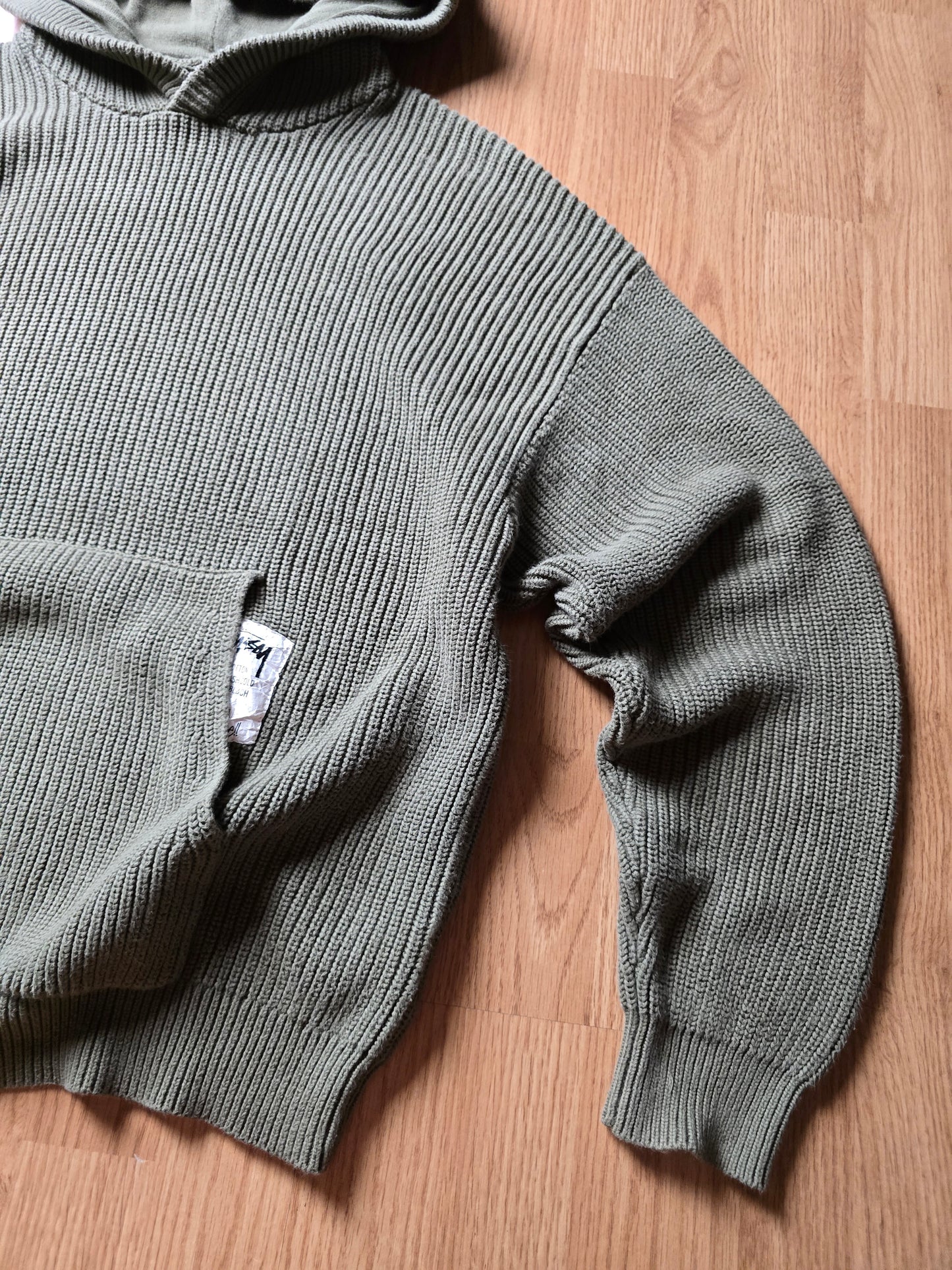 Stussy Heavyweight Cotton Knit Hoodie (M)