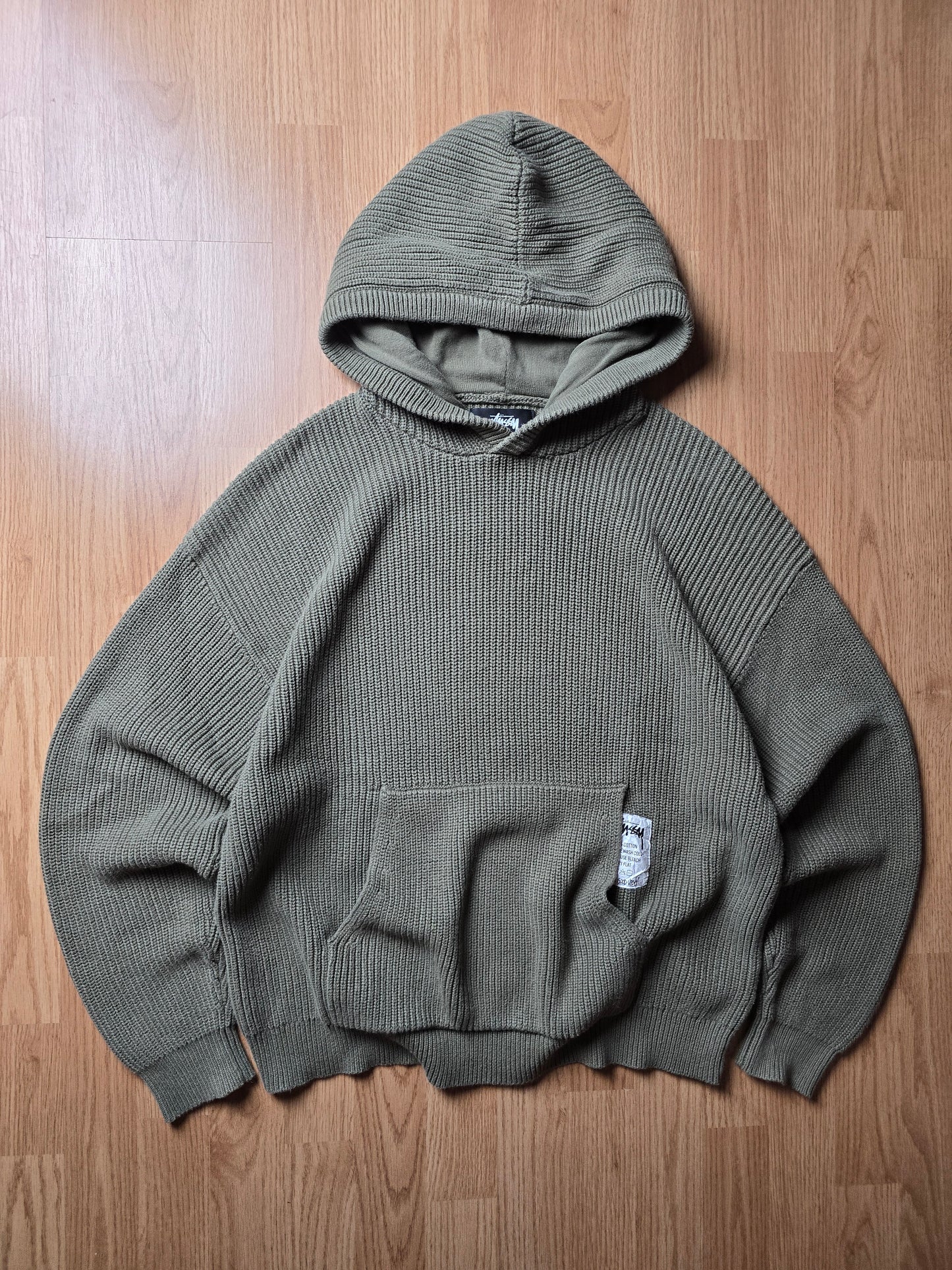 Stussy Heavyweight Cotton Knit Hoodie (M)