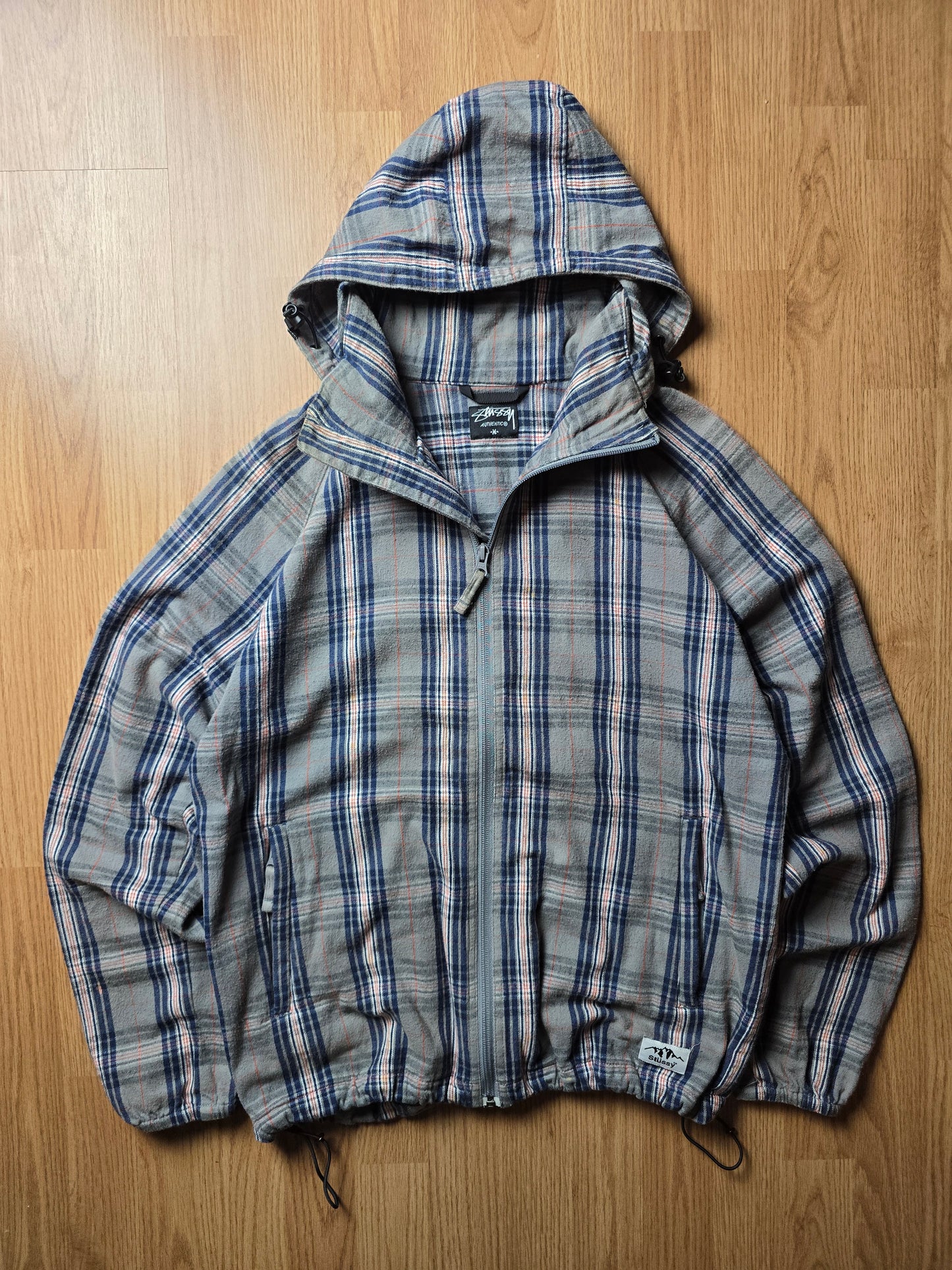 00s Stussy Plaid Zip Up Jacket (M/L)
