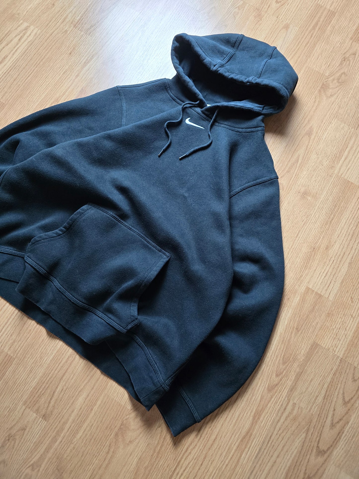 00s Nike Centre Swoosh Embroidered Hoodie (L)