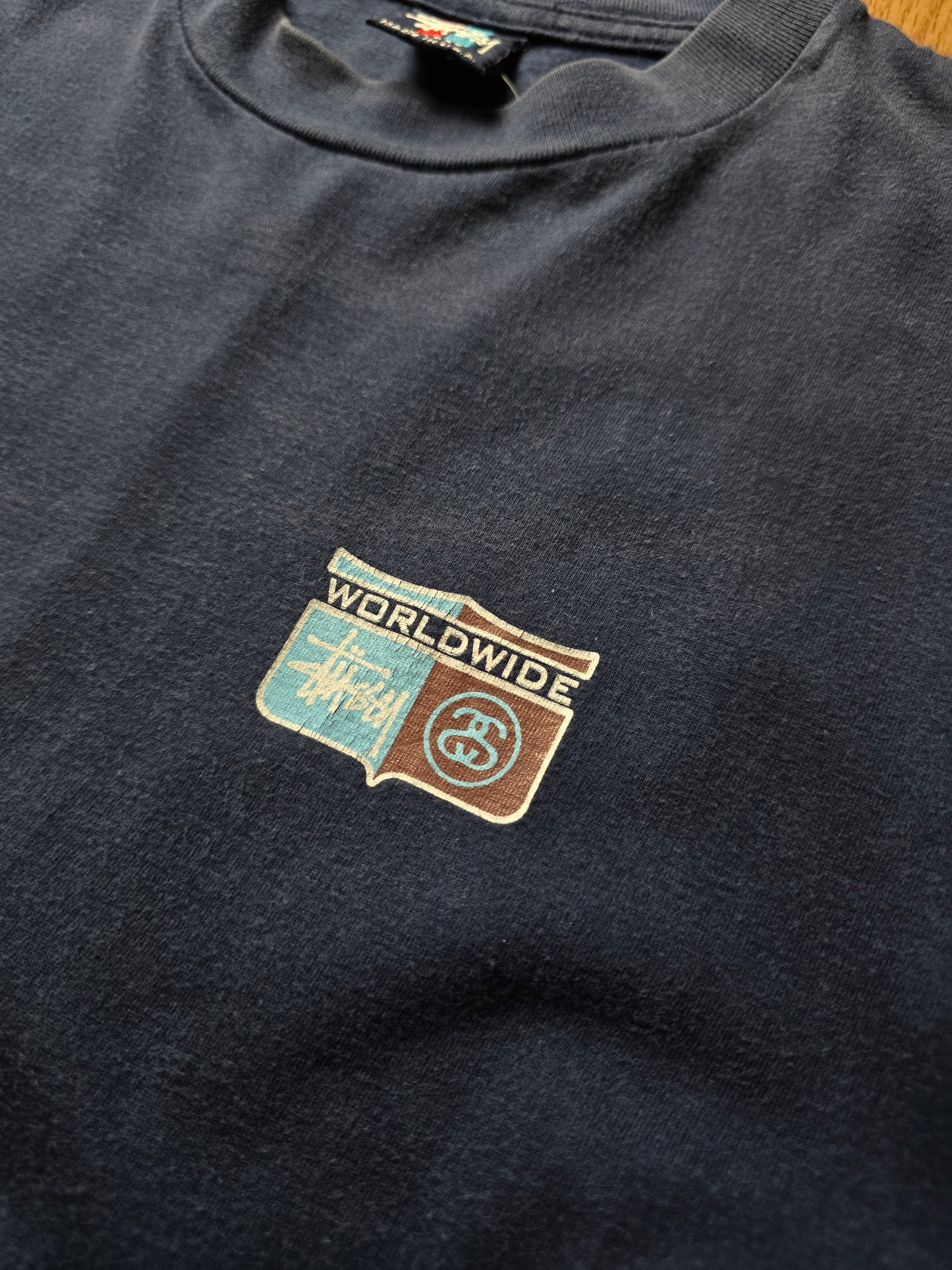Vintage 90s Stussy Worldwide Single Stitch T-shirt (M)