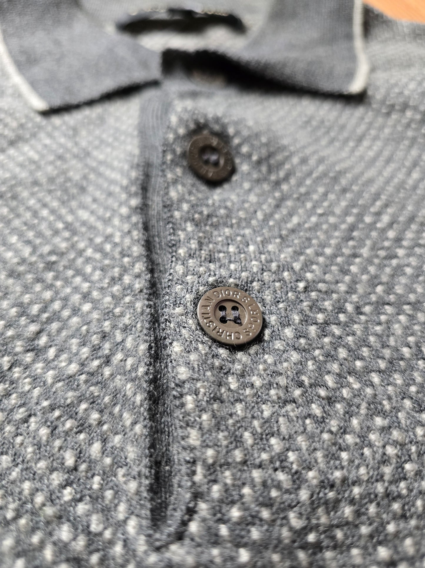 Vintage Christian Dior LS Knit Polo (S/M)