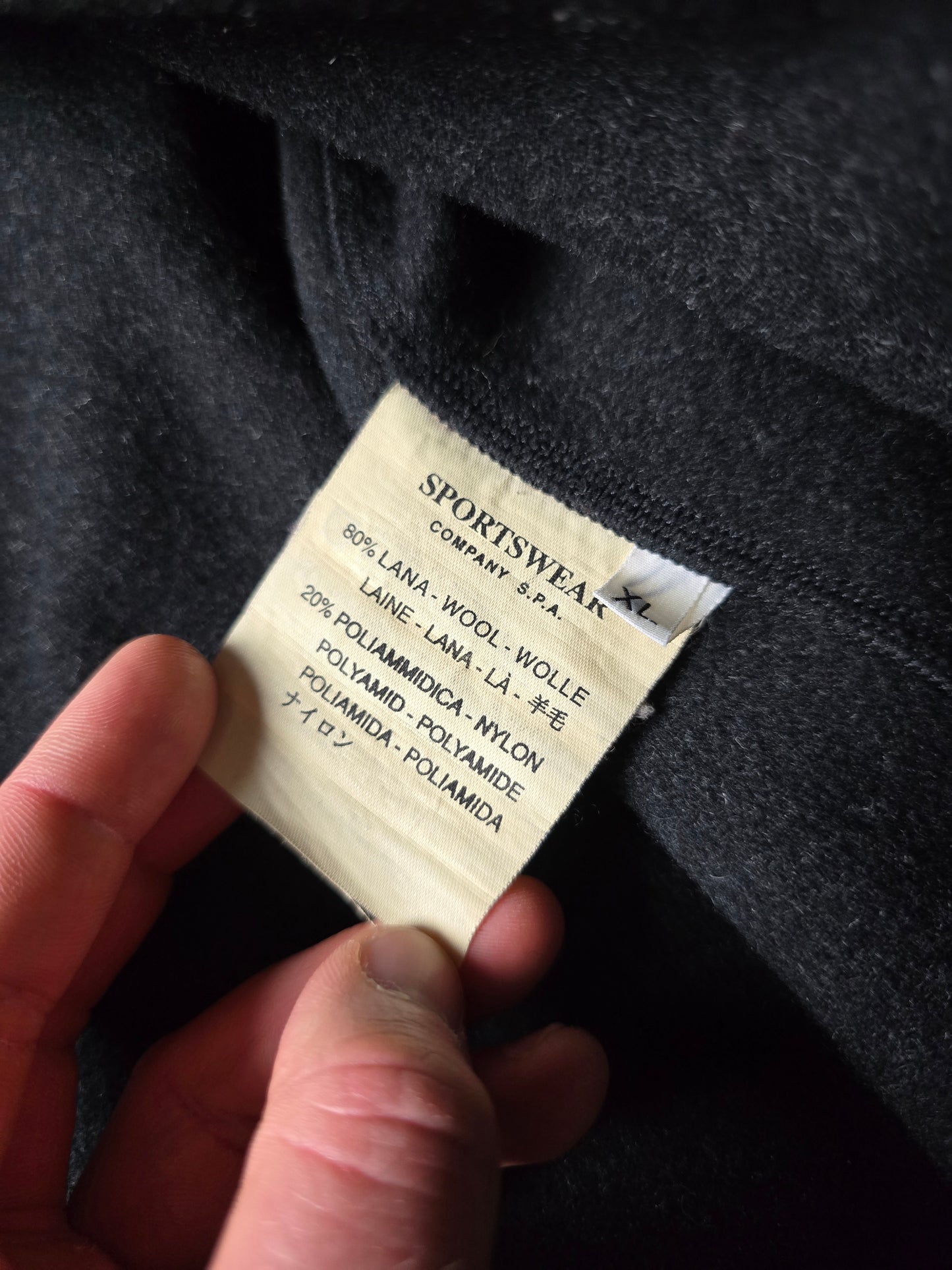 RARE STONE ISLAND AW00 MELANGE WOOL DECK JACKET (L)